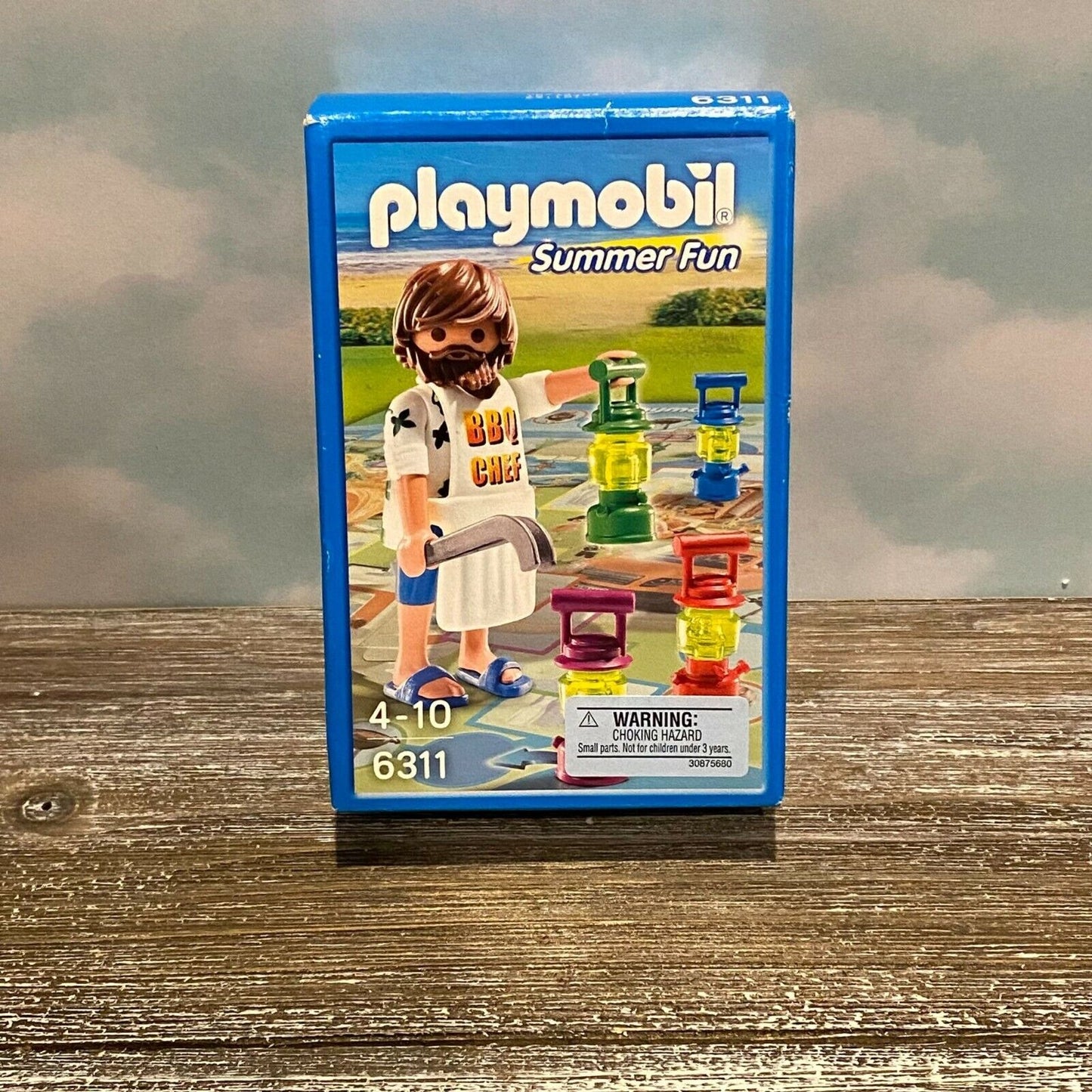 Playmobil 6311 Summer Fun BBQ Chef Board Game Geobra 2013 Sealed