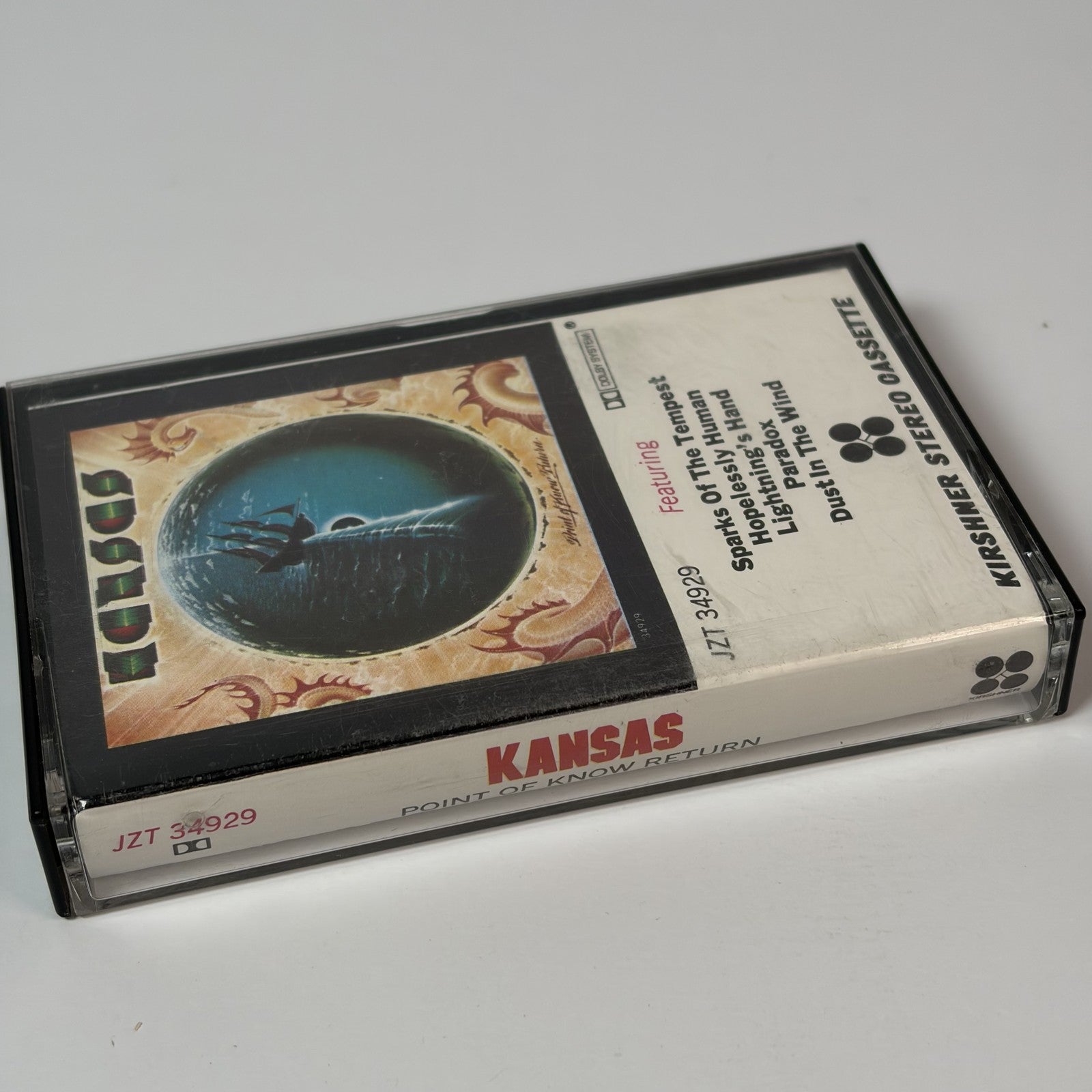 Kansas - Point Of Know Return Cassette Tape JZT 34929 Kirshner Stereo 1977 Dolby