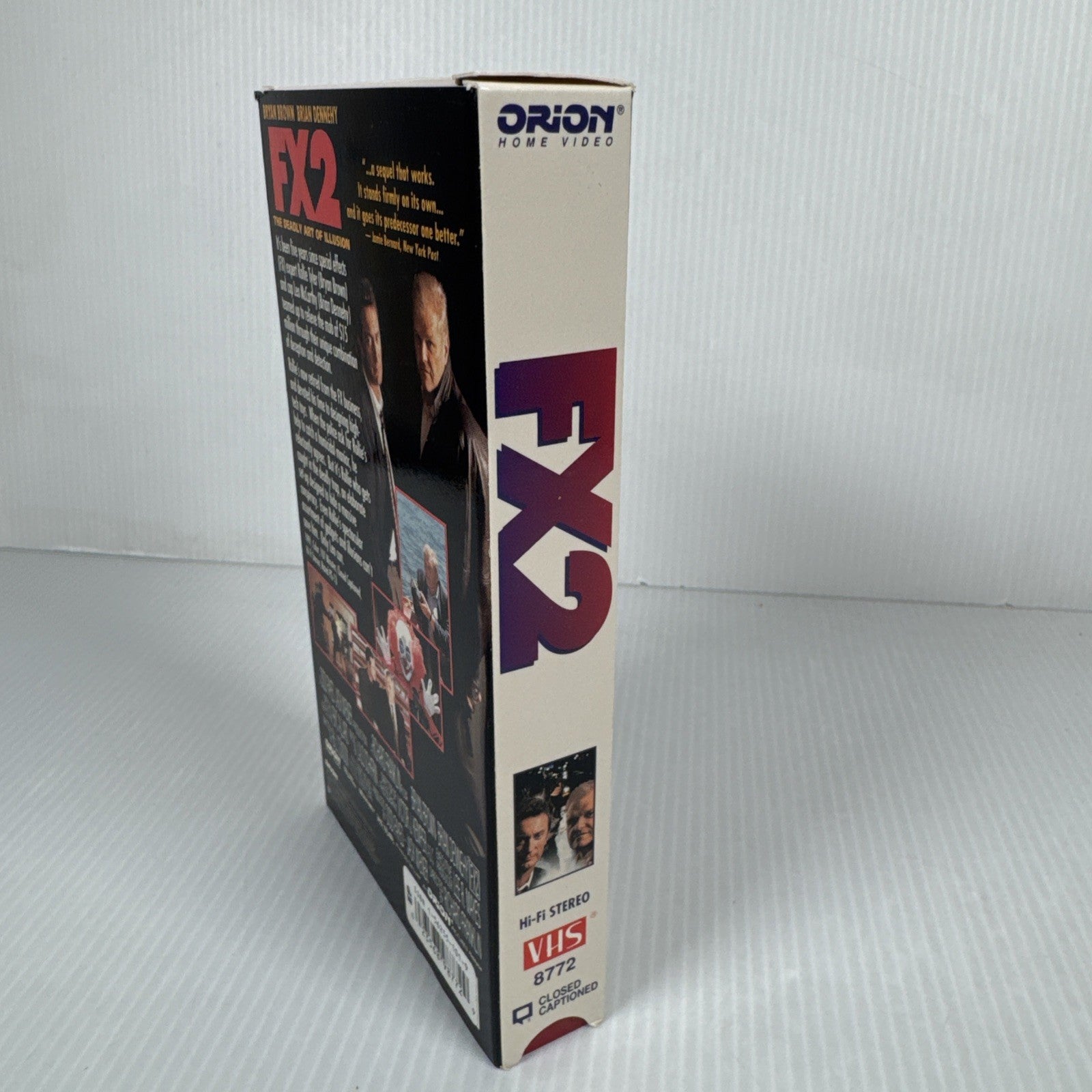 FX2 - The Deadly Art of Illusion (VHS, 1991) Orion Release EP Mode Brian Dennehy
