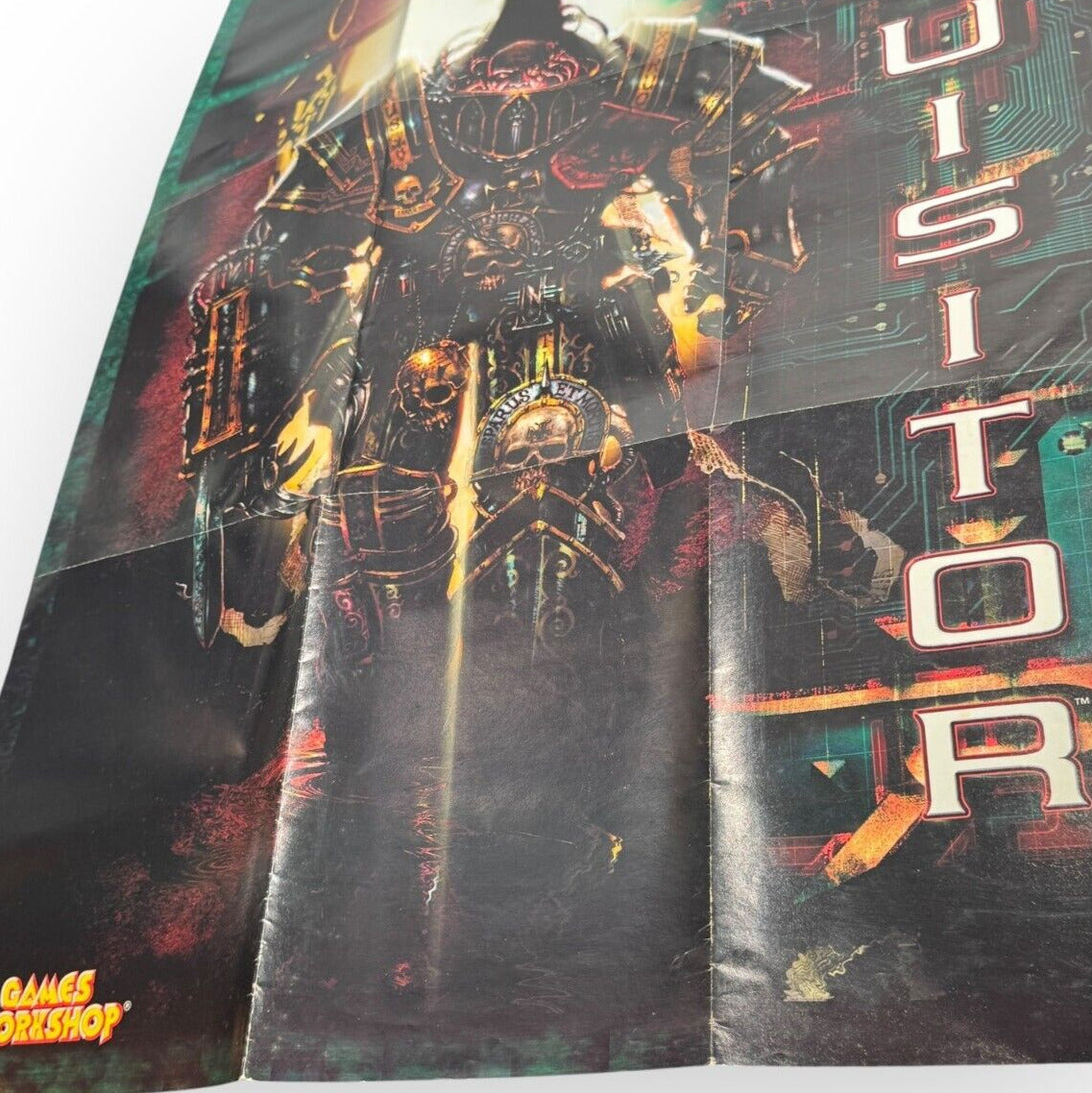 Games Workshop Warhammer 40K Inquisitor Poster w/ Retailer List 2x Sided