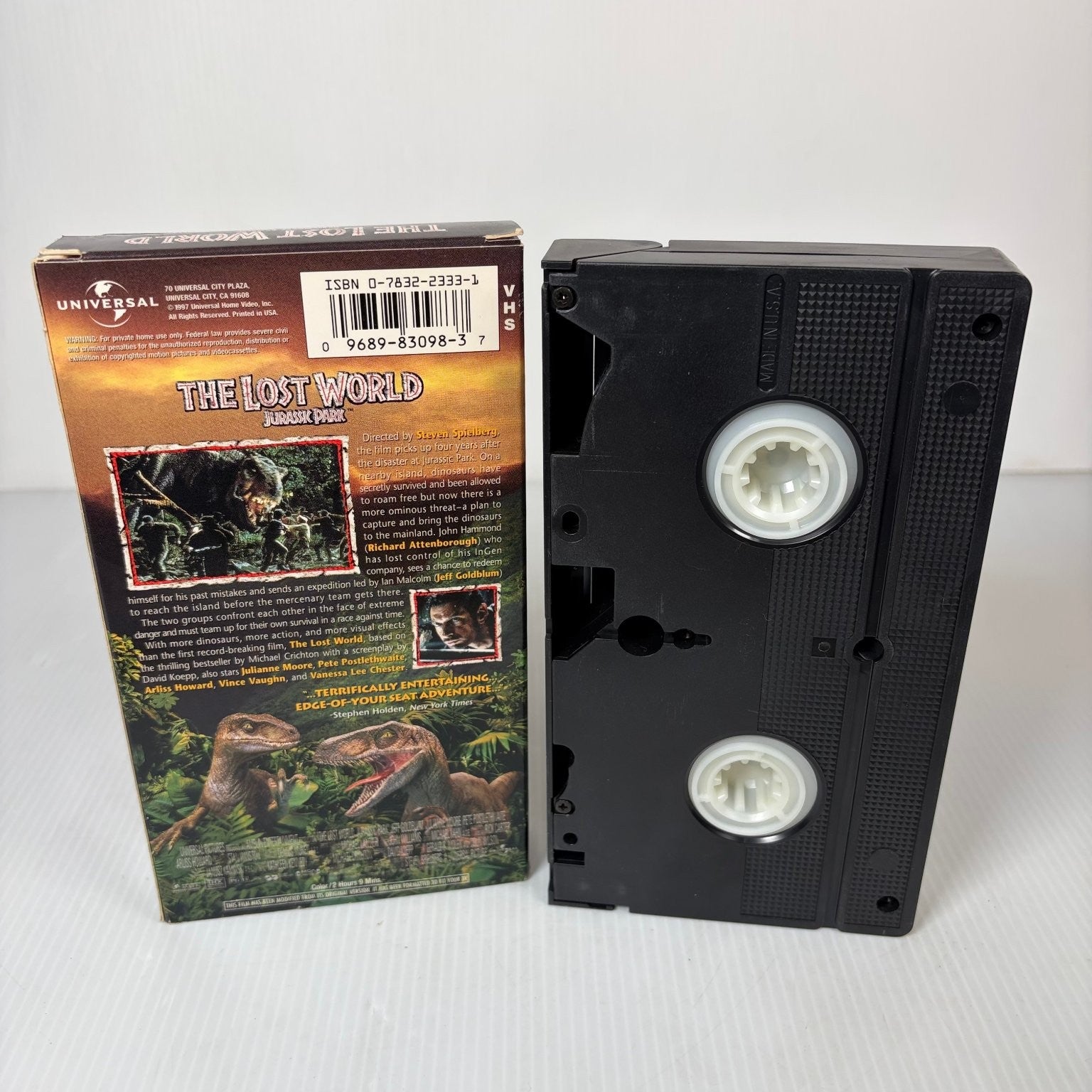 The Lost World: Jurassic Park VHS 1997 Action Sci-Fi Universal PG-13