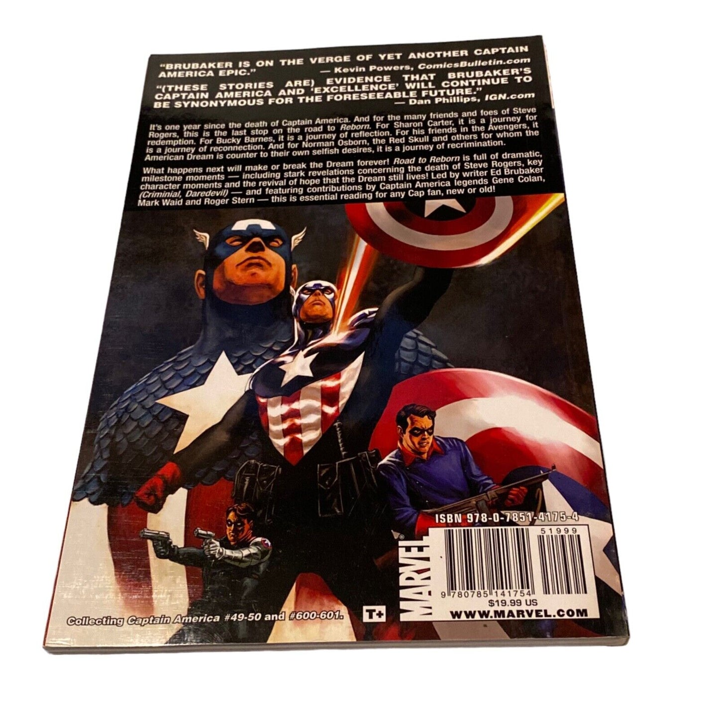 Captain America: Road to Reborn by Ed Brubaker First Printing 2009 Marvel