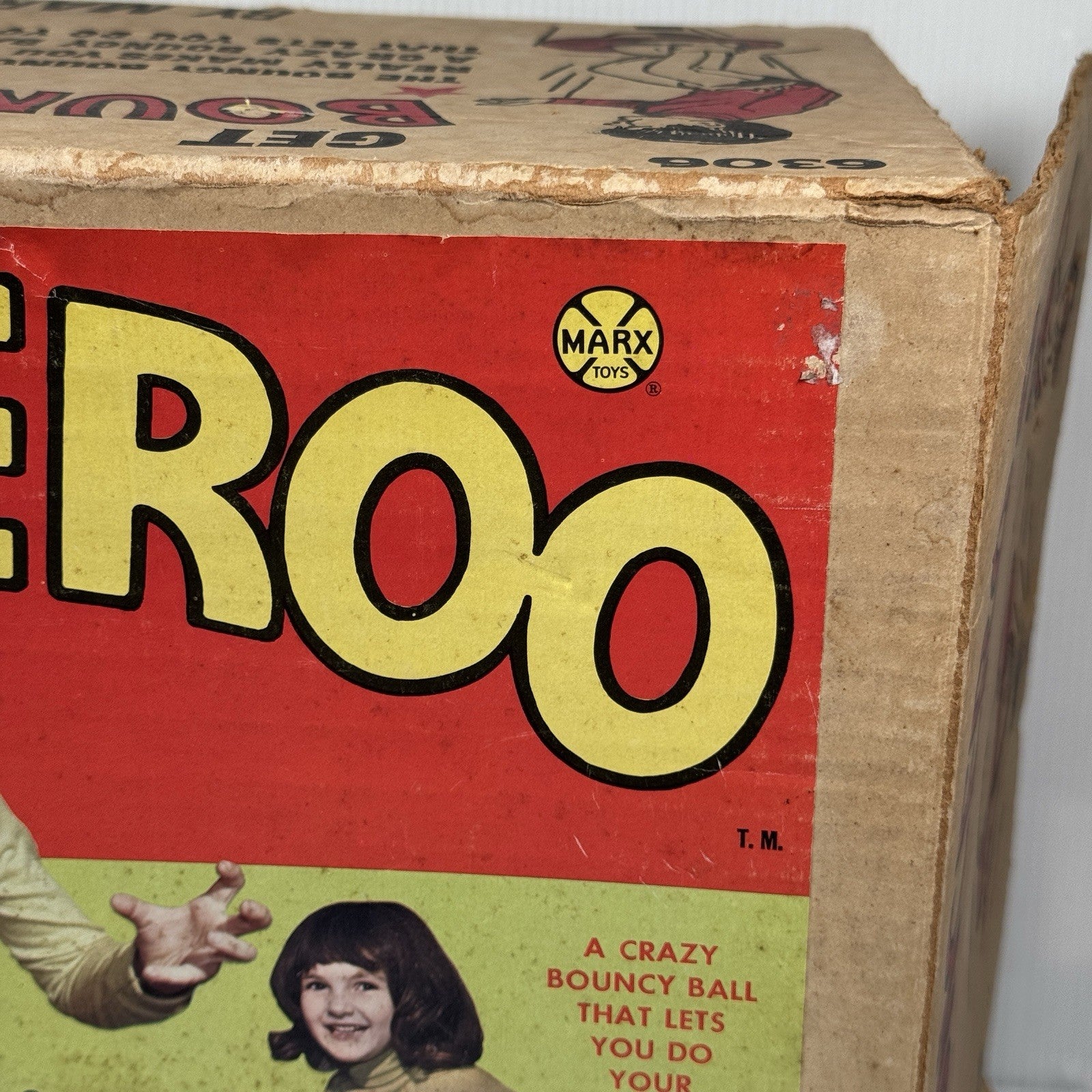 Rare Marx 1970s Bounceroo Bouncing Toy Complete w/ Air Pump Adapter & Manual