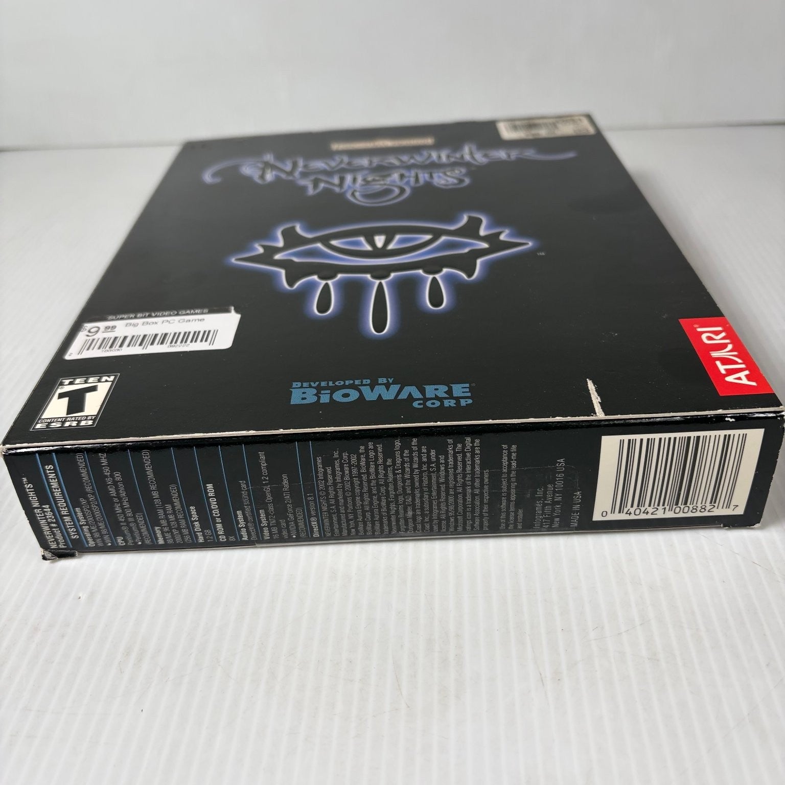 Neverwinter Nights Big Box PC CD-ROM Video Game RPG BioWare Complete Cloth Map