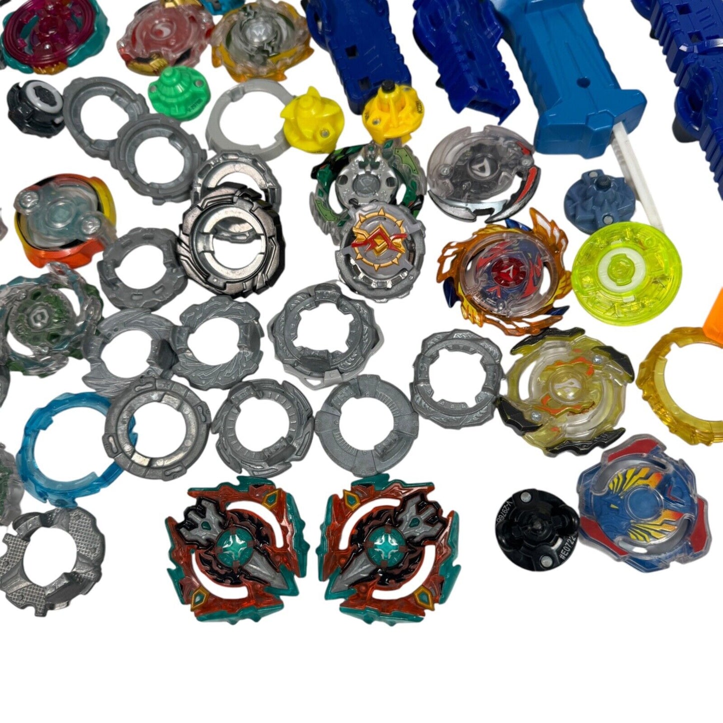 Huge Mixed Lot of Beyblade Metal Fusion & Other Series Launchers and Pieces