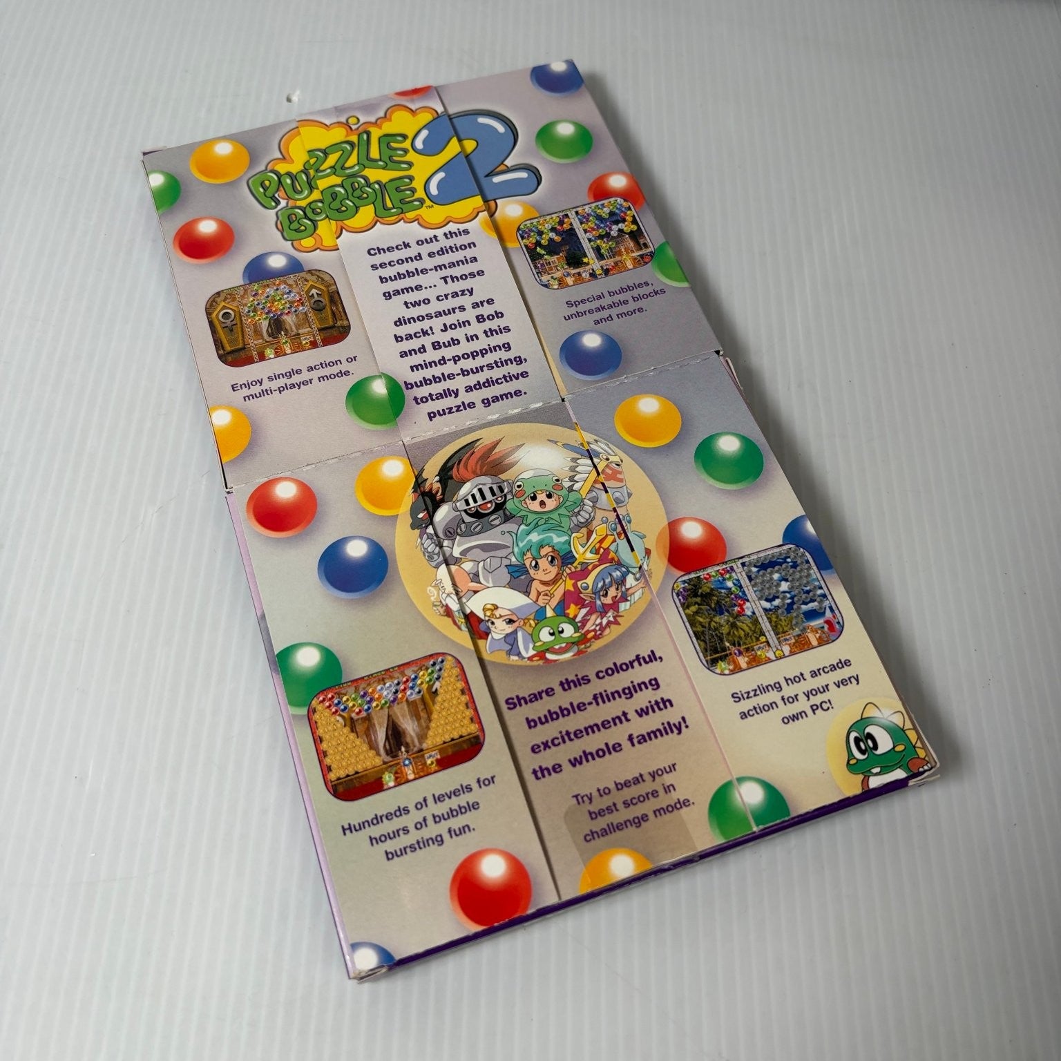 Puzzle Bobble 1 & 2 Dual Jewel PC Video Game Taito Arcade Multiplayer