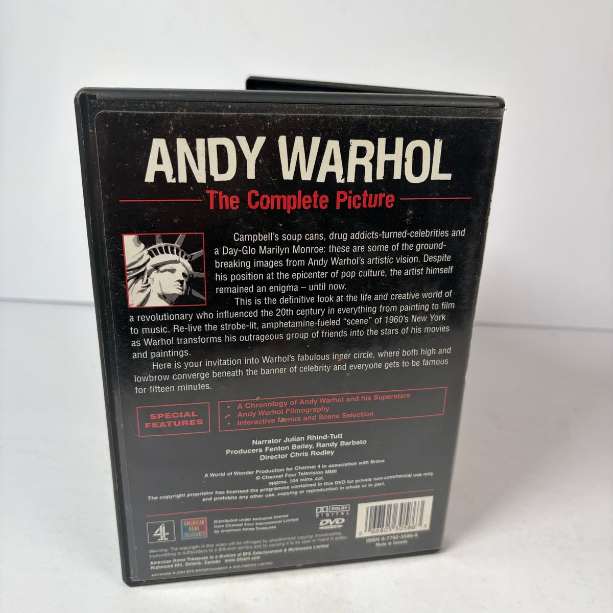 Andy Warhol: The Complete Picture DVD Documentary Film Artist Pop Art