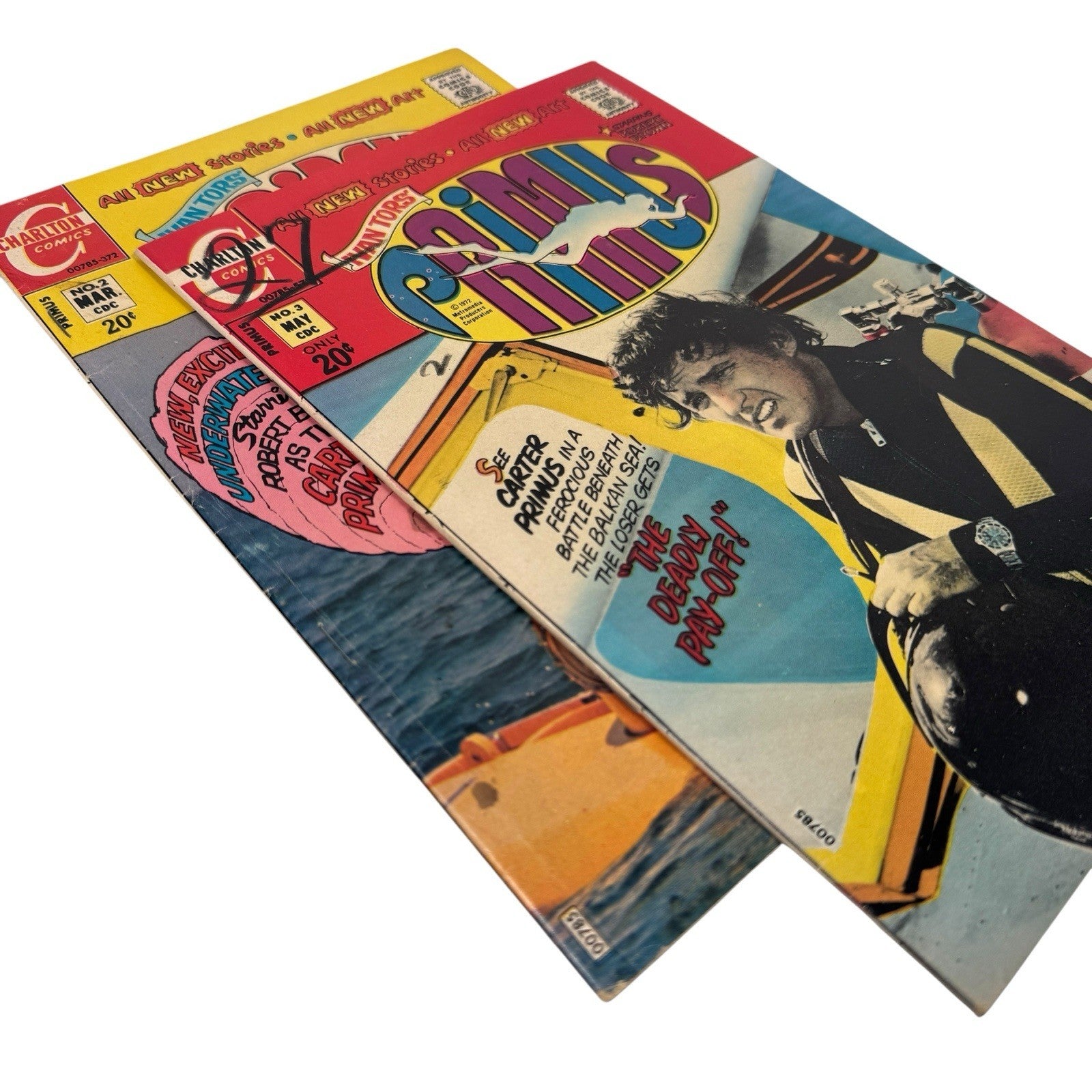 Primus #2 & #3 VTG 1972 Charlton Comics Bundle Bagged & Boarded