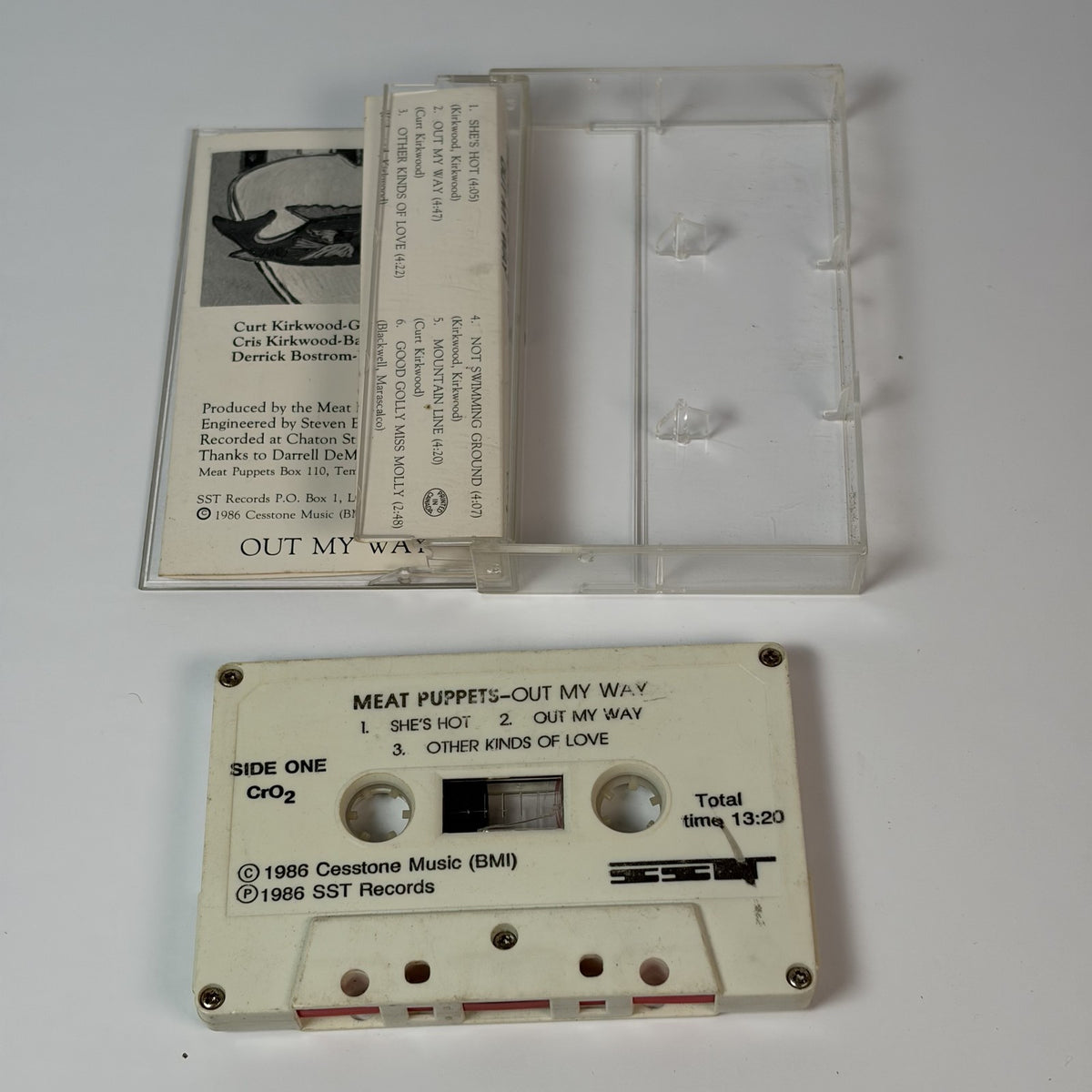 Meat Puppets - Out My Way Cassette Tape SST Records SSTC 049 1986 CrO2 Alt Rock