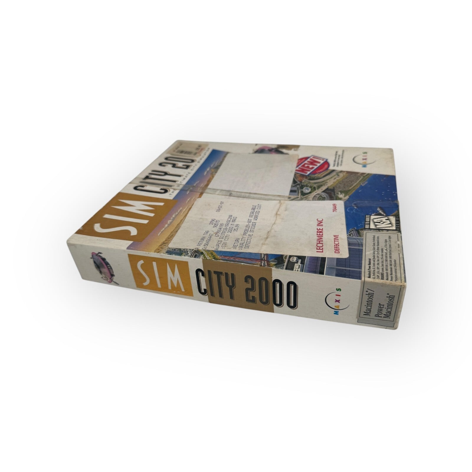 Maxis Sim City 2000 PC Big Box DOS CD Collection Big Box Urban Renewal Disasters