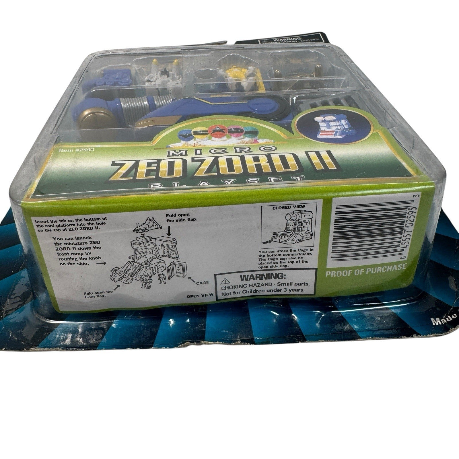 Power Rangers Zeo Yellow Ranger's Zeo Zord II Micro Playset 1996 with Box Wear