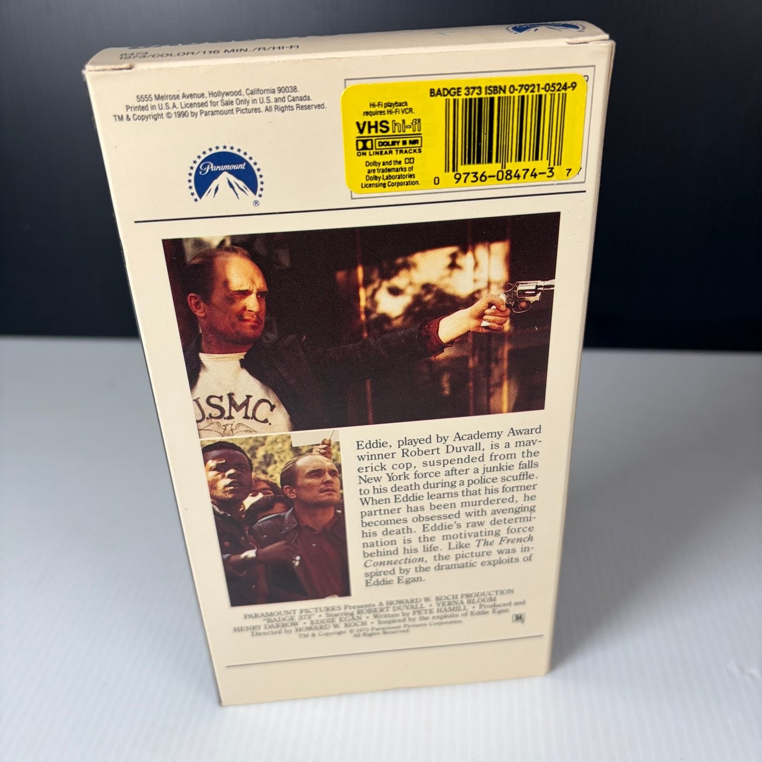 Badge 373 VHS 1990 Crime Thriller Original Release Paramount Pictures