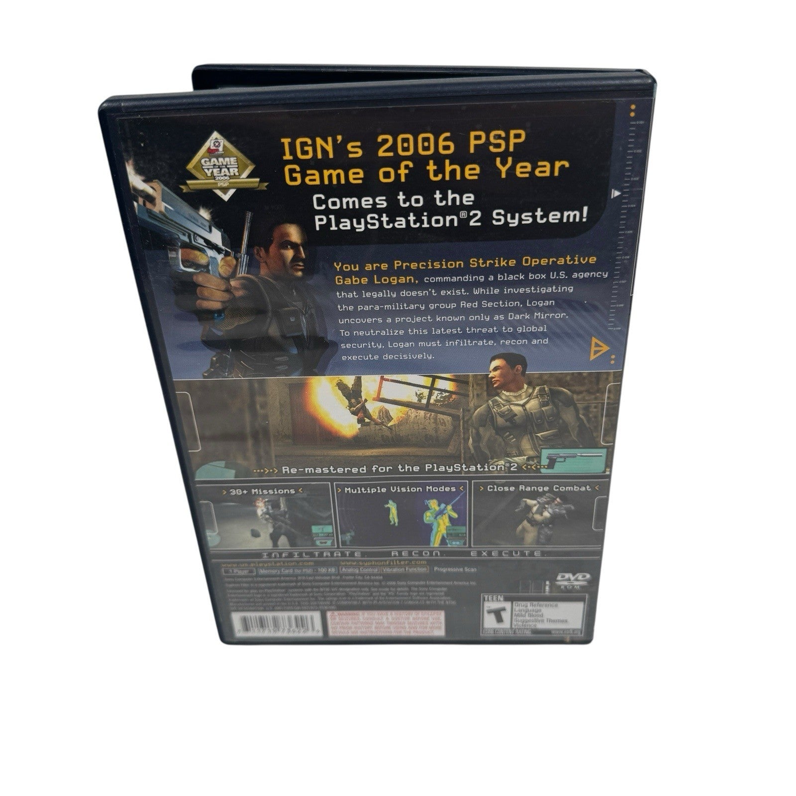 Syphon Filter: Dark Mirror (PlayStation 2, 2007) Complete Tested Working