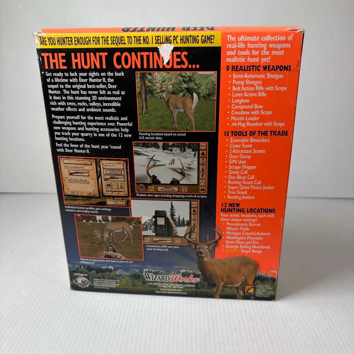 Deer Hunter II The Hunt Continues! Big Box PC CD-ROM Video Game Hunting FPS