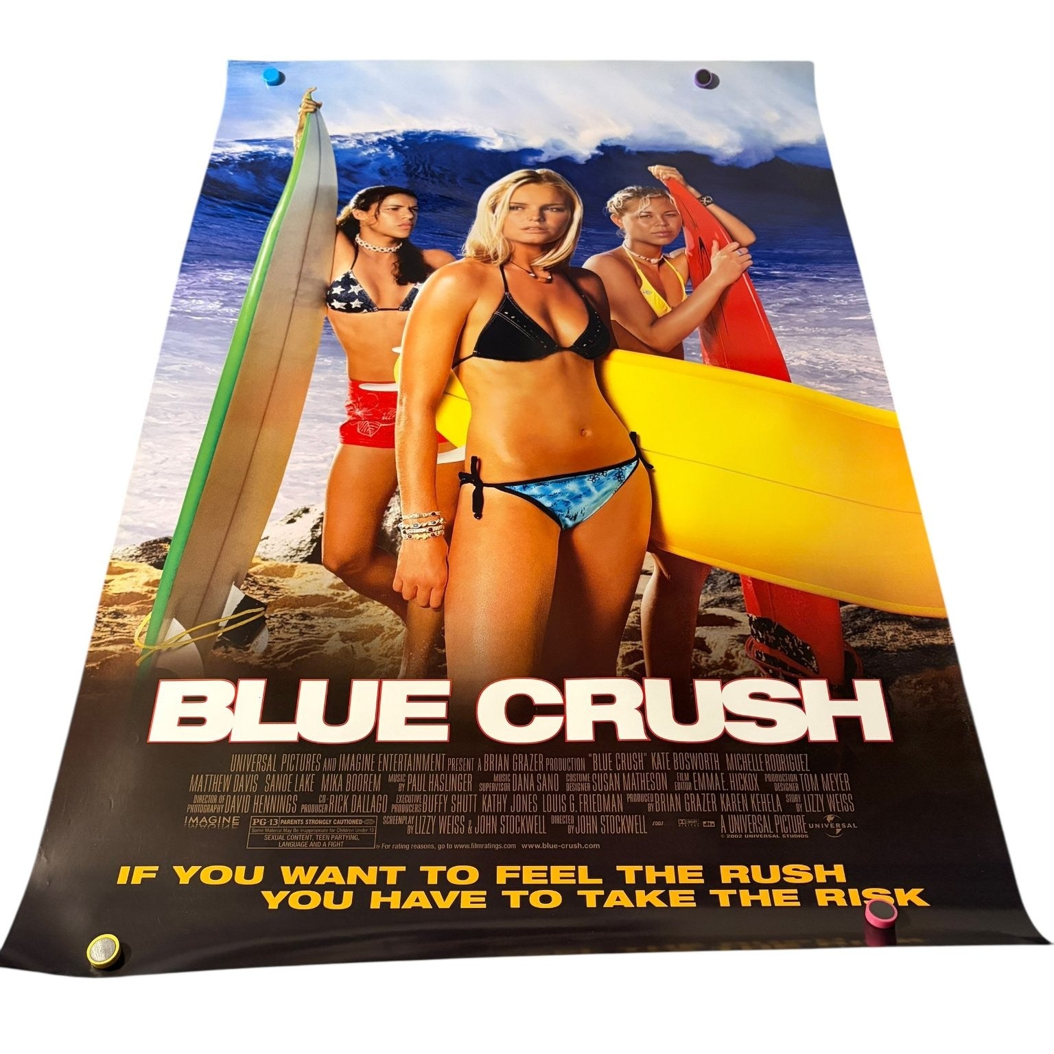 Blue Crush 2002 One Sheet Movie Poster Original Double-Sided Kate Bosworth