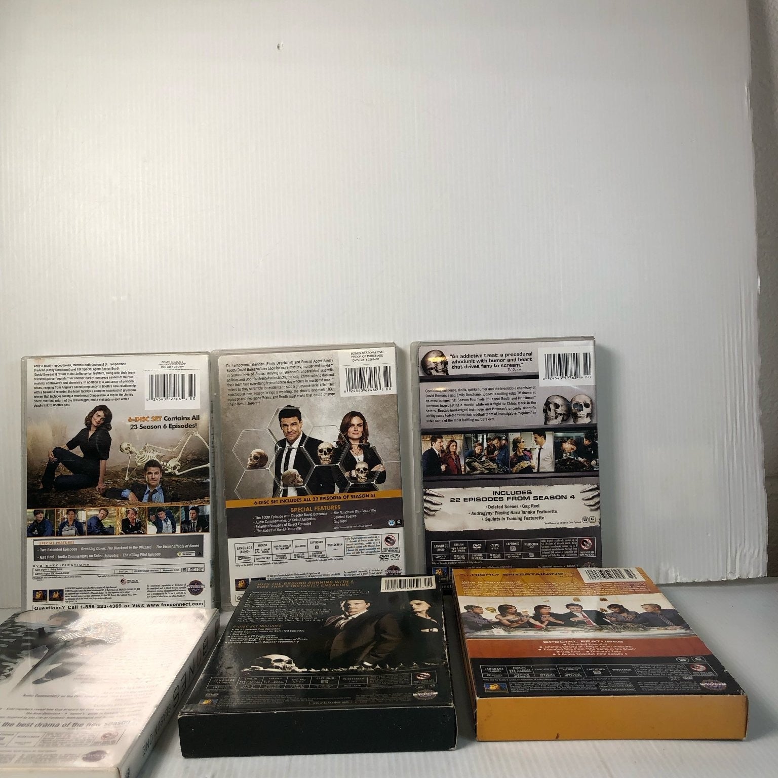 Bones Seasons 1-6 DVD Collection Emily Deschanel David Boreanaz