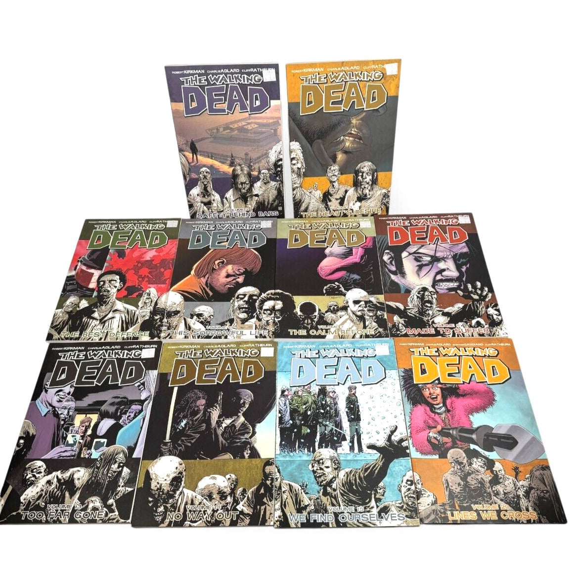 THE WALKING DEAD Mixed Lot of 10 Compilations Paperback Kirkman Image Comics