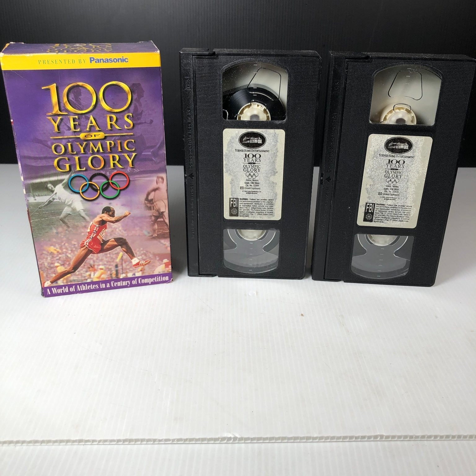 100 Years of Olympic Glory VHS 1996 Sports Documentary Turner Home