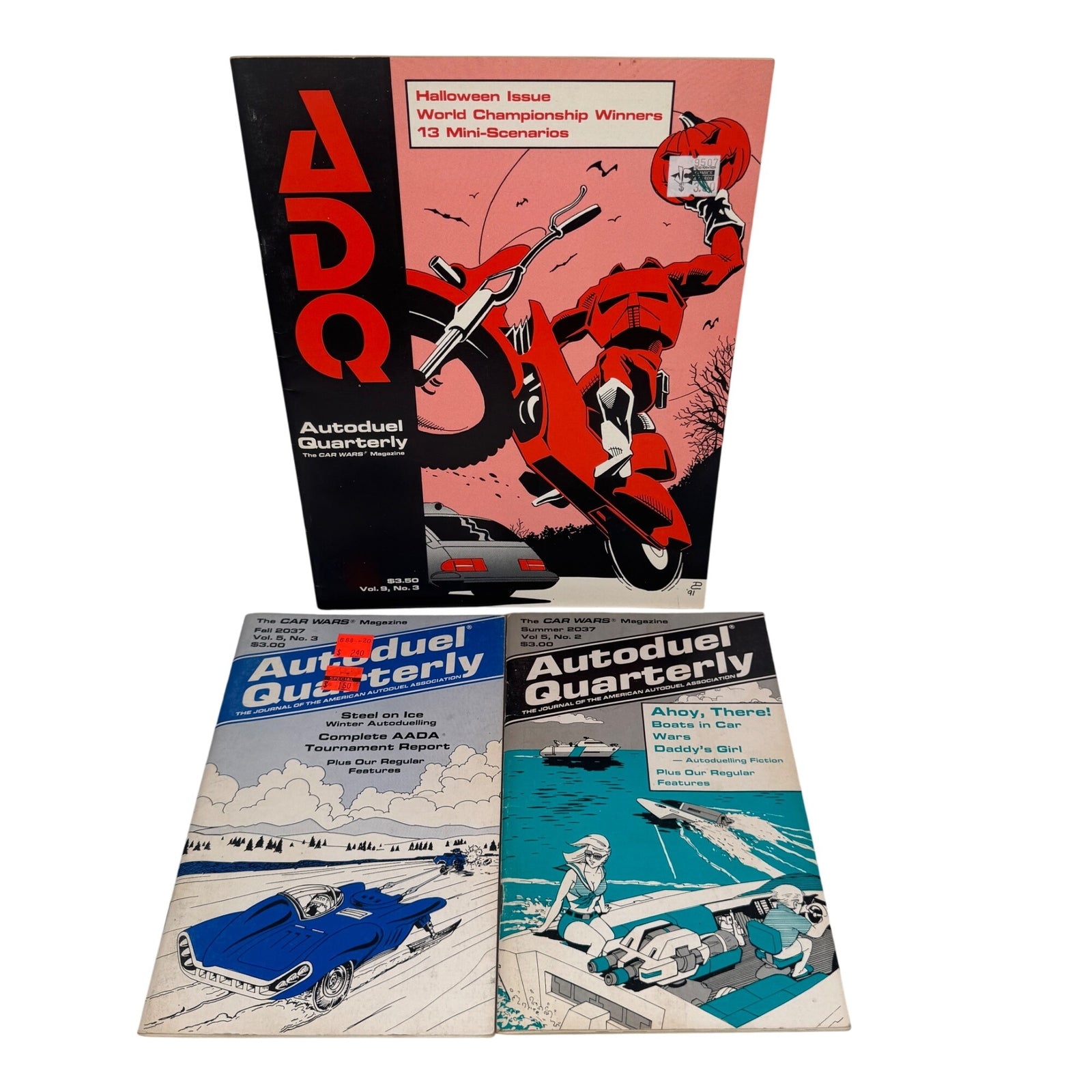 Set Of 6 Autoduel Quarterly Magazines Mixed Lot from Vol 4, 5, 9 Car Wars SJG