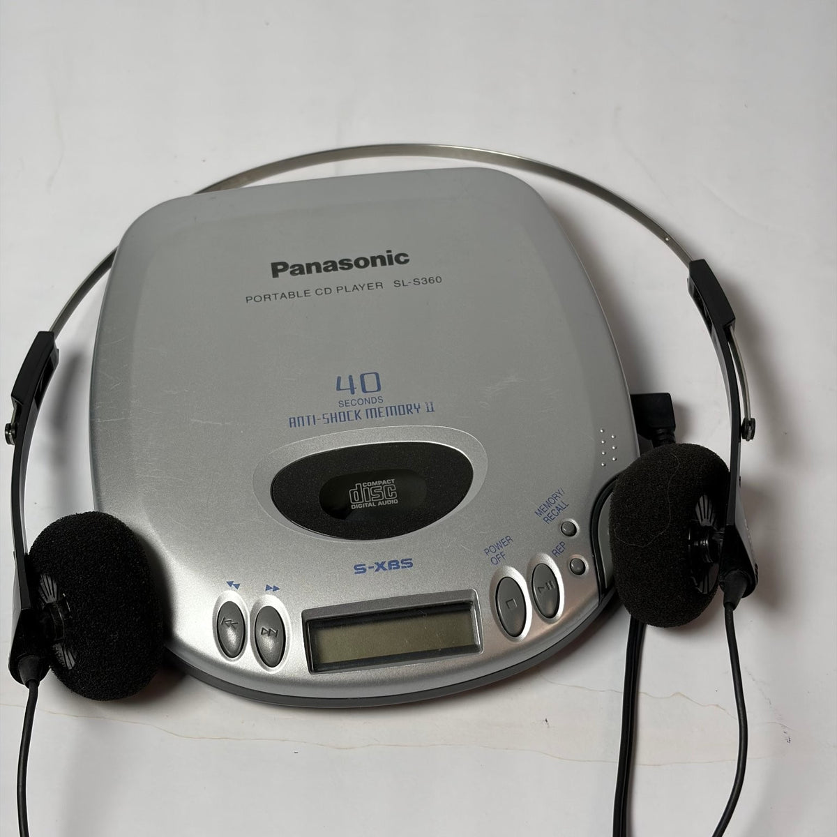 Panasonic SL-S360 Portable CD Player 40 Sec Anti-Shock Memory II S-XBS w/ Sanyo
