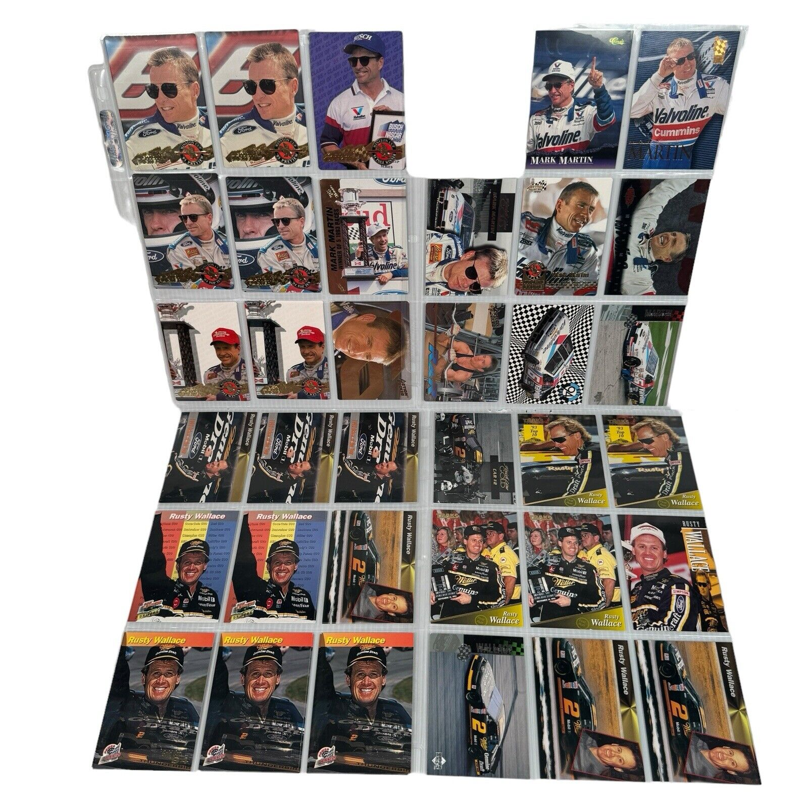 Lot Of 262 Nascar Trading Cards Action Packed Gold Foil Power Racing Upper Deck