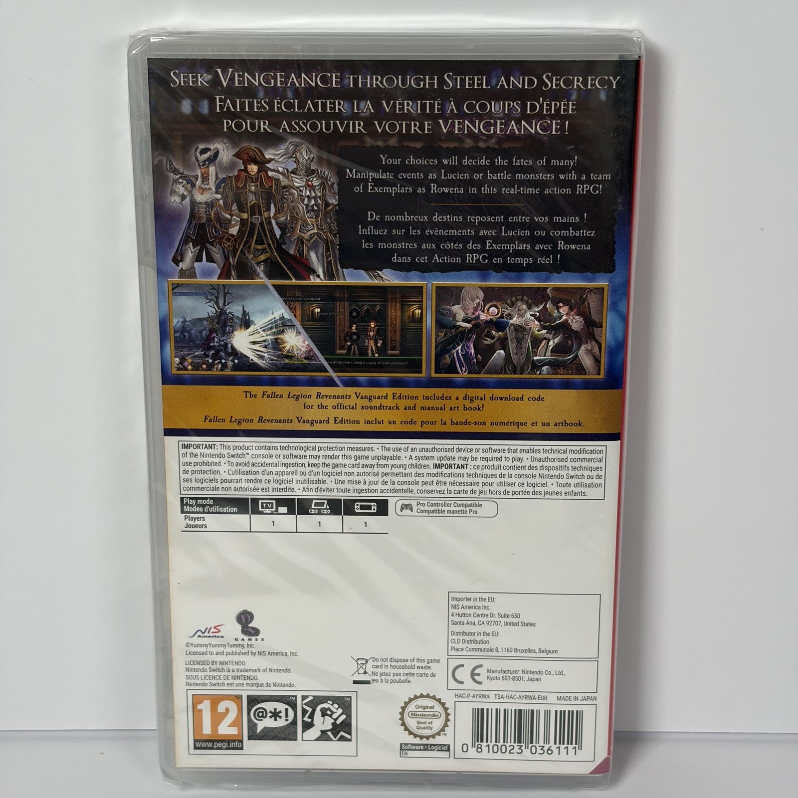 Fallen Legion Revenants Vanguard Edition Nintendo Switch New Sealed PEGI 12 RPG