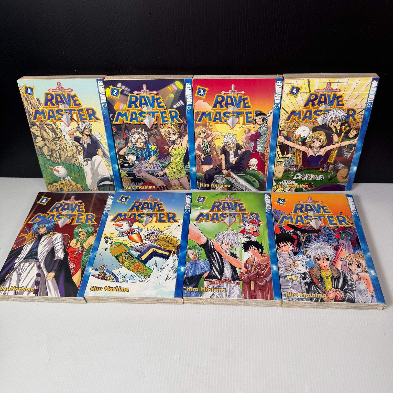 Rave Master Lot of 18 Manga Volumes 1-18 Hiro Mashima Tokyopop Starter Set