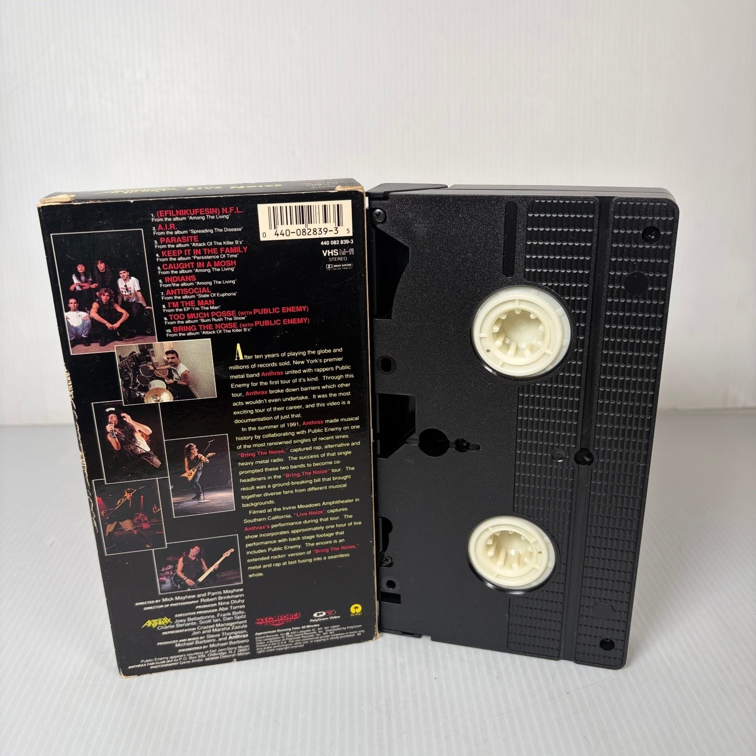 Anthrax Live Noize VHS 1992 Thrash Metal Concert PolyGram Music Video