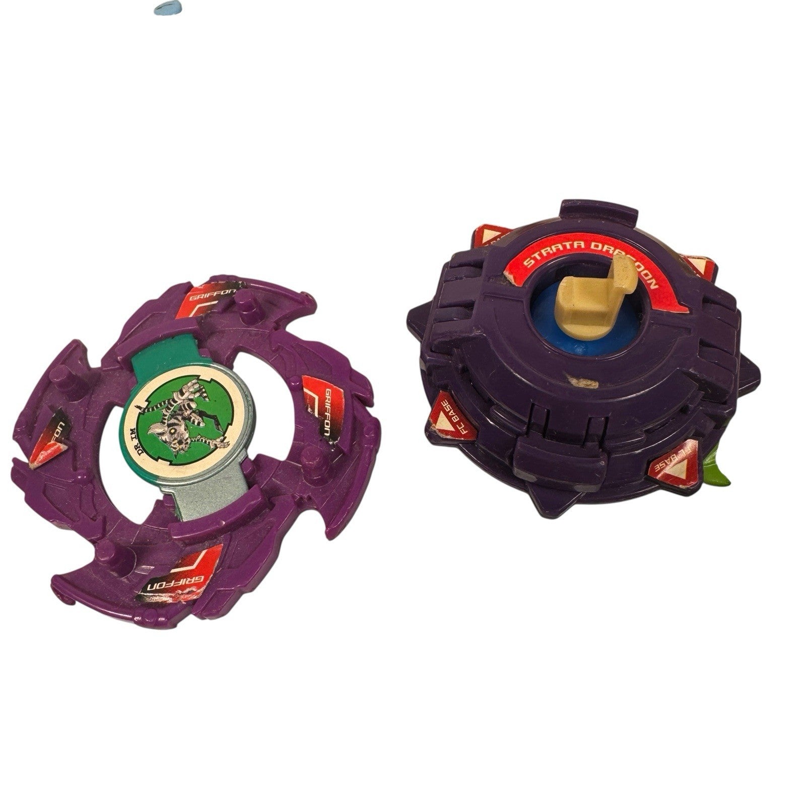 Vintage 2001 Beyblade Dragoon Launcher & Dragoon Beyblades Engine Gear Lot