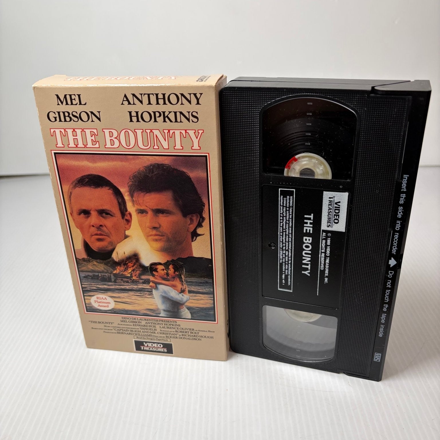 THE BOUNTY VHS 1984 Adventure Drama Mel Gibson Anthony Hopkins Orion