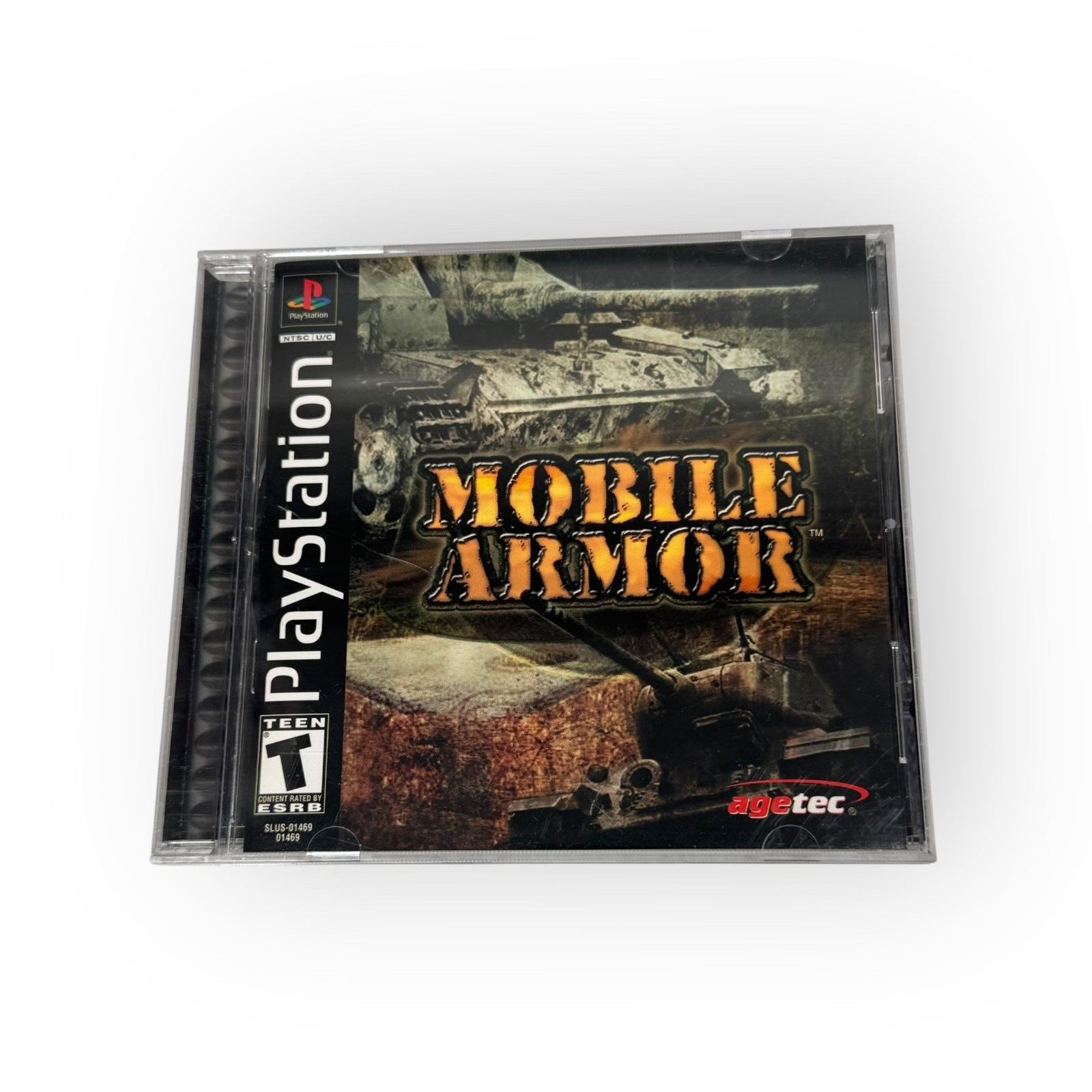 Mobile Armor Playstation 1 Tank Strategy Game by Agetec Complete Black Label