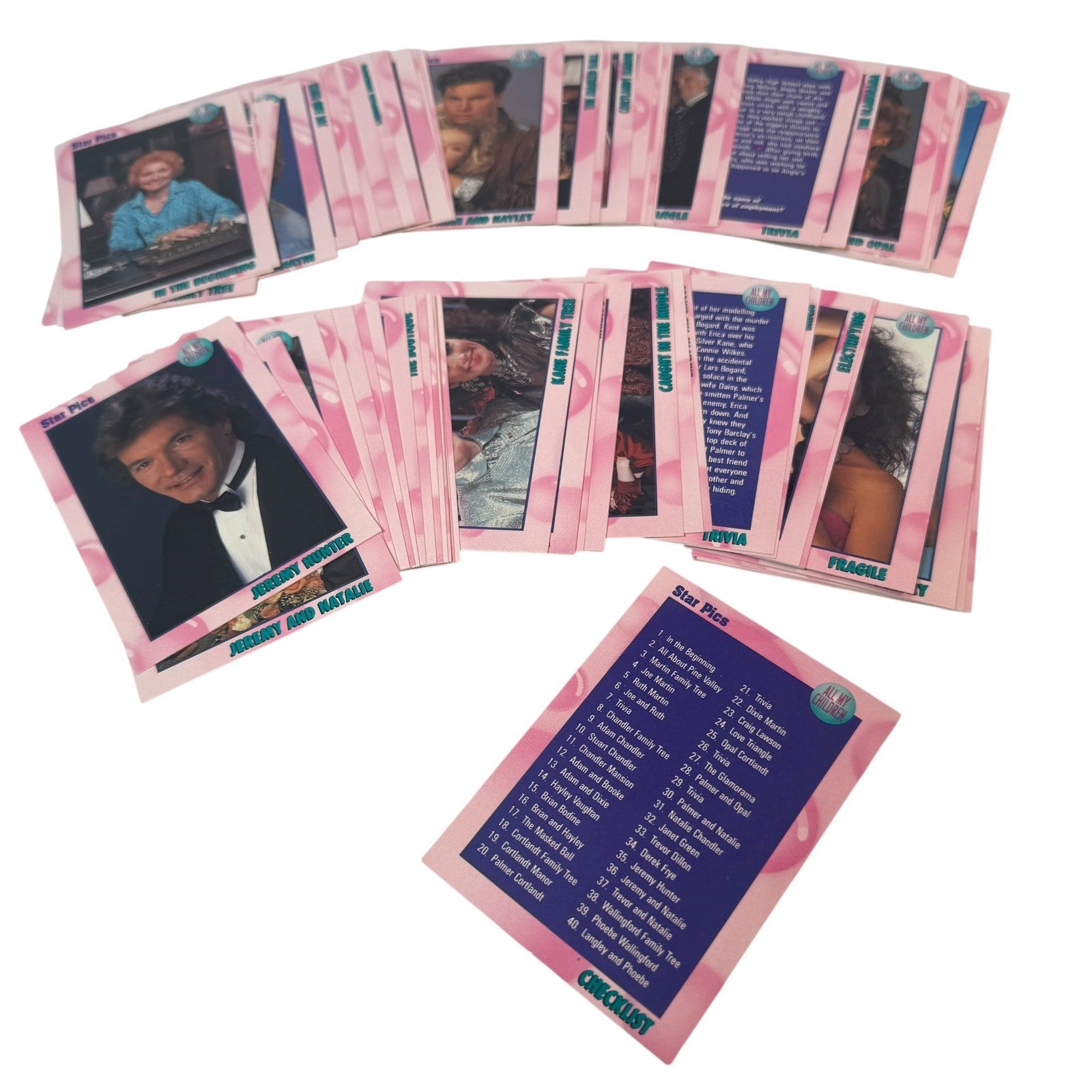 Star Pics All My Children Trading Cards Complete Base Set in Plastic Case