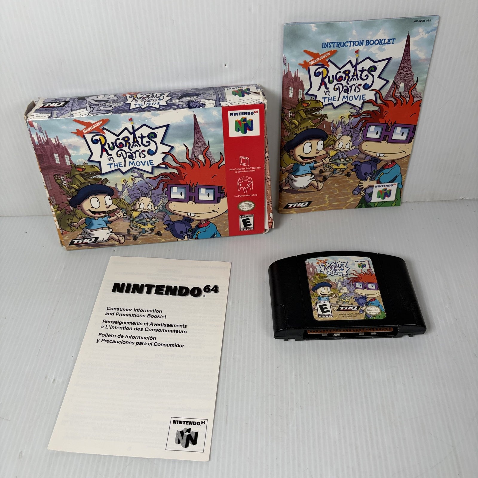 Rugrats in Paris The Movie Nintendo 64 N64 Complete in Box CIB Authentic