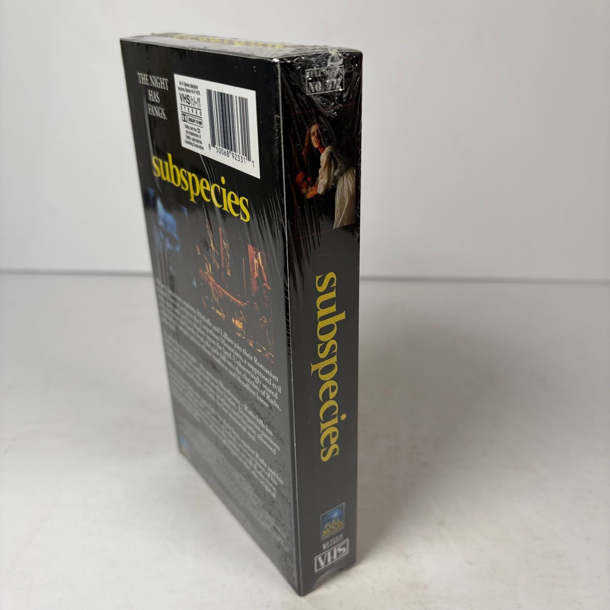 Subspecies VHS Tape 2025 Release "The Night Has Fangs" Full Moon Features Horror