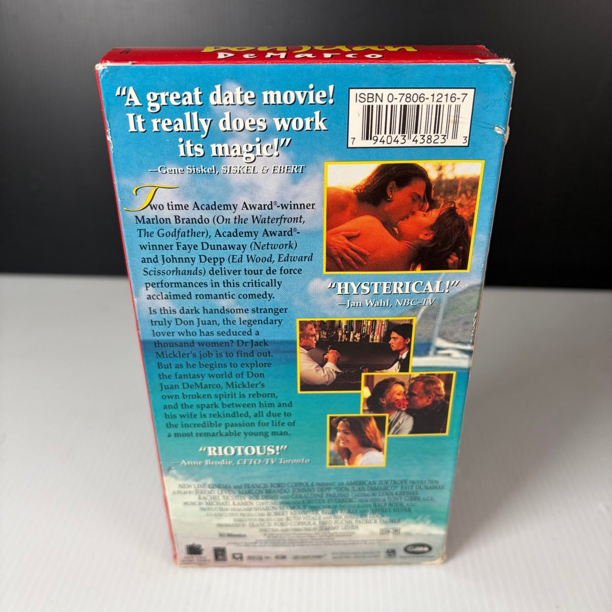 Don Juan DeMarco VHS 1995 Romantic Comedy Original Release New Line