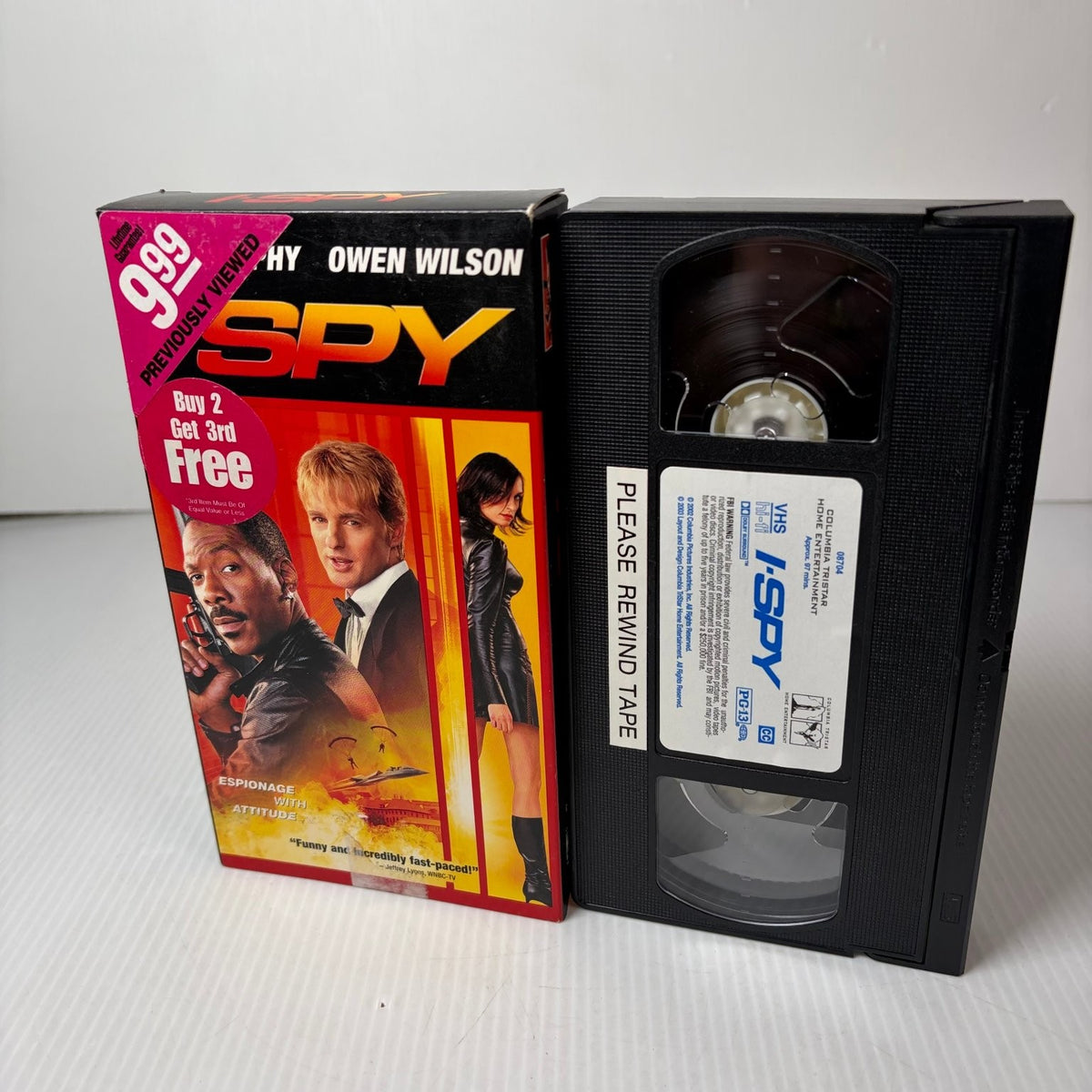 I SPY VHS 2002 Action Comedy Eddie Murphy Owen Wilson Columbia TriStar