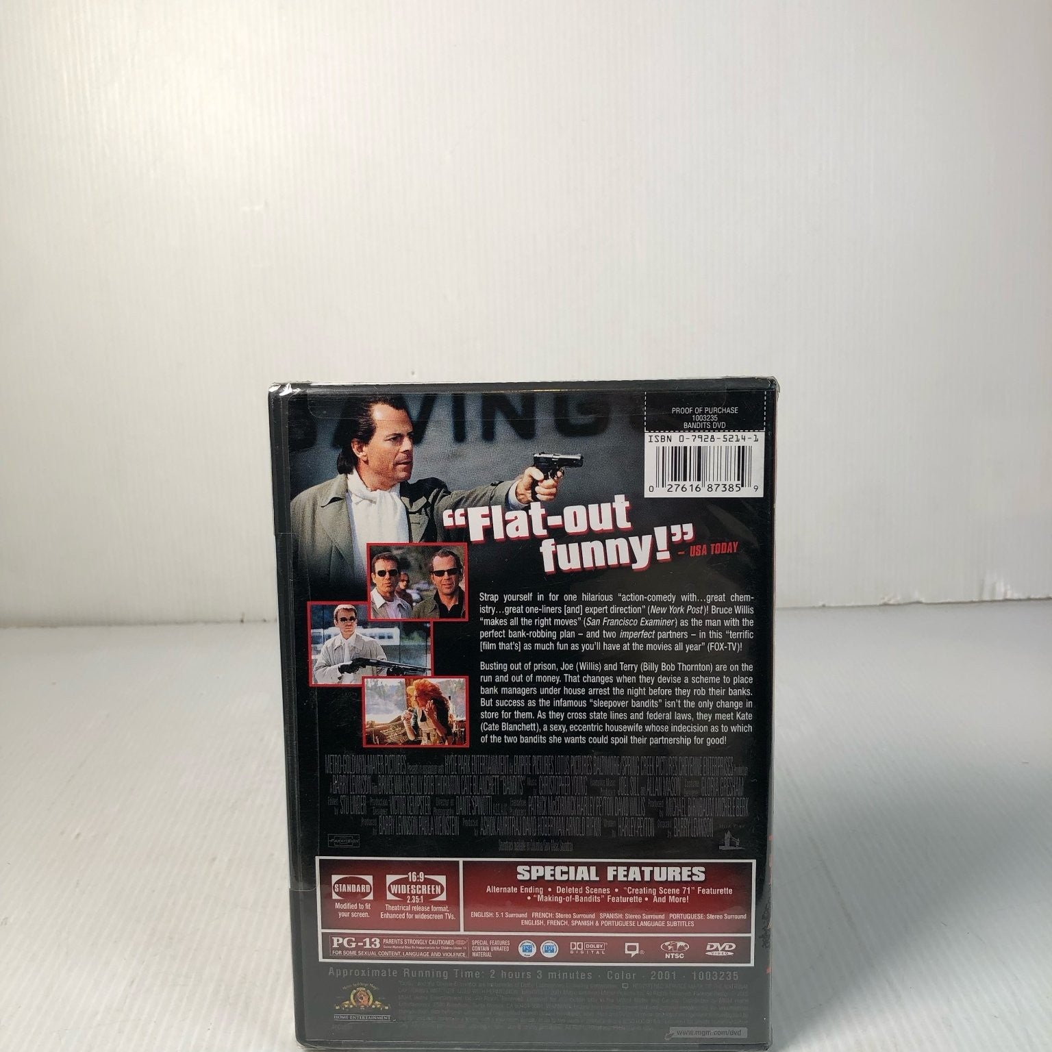 BANDITS DVD 2001 Special Edition Bruce Willis Billy Bob Thornton Cate Blanchett