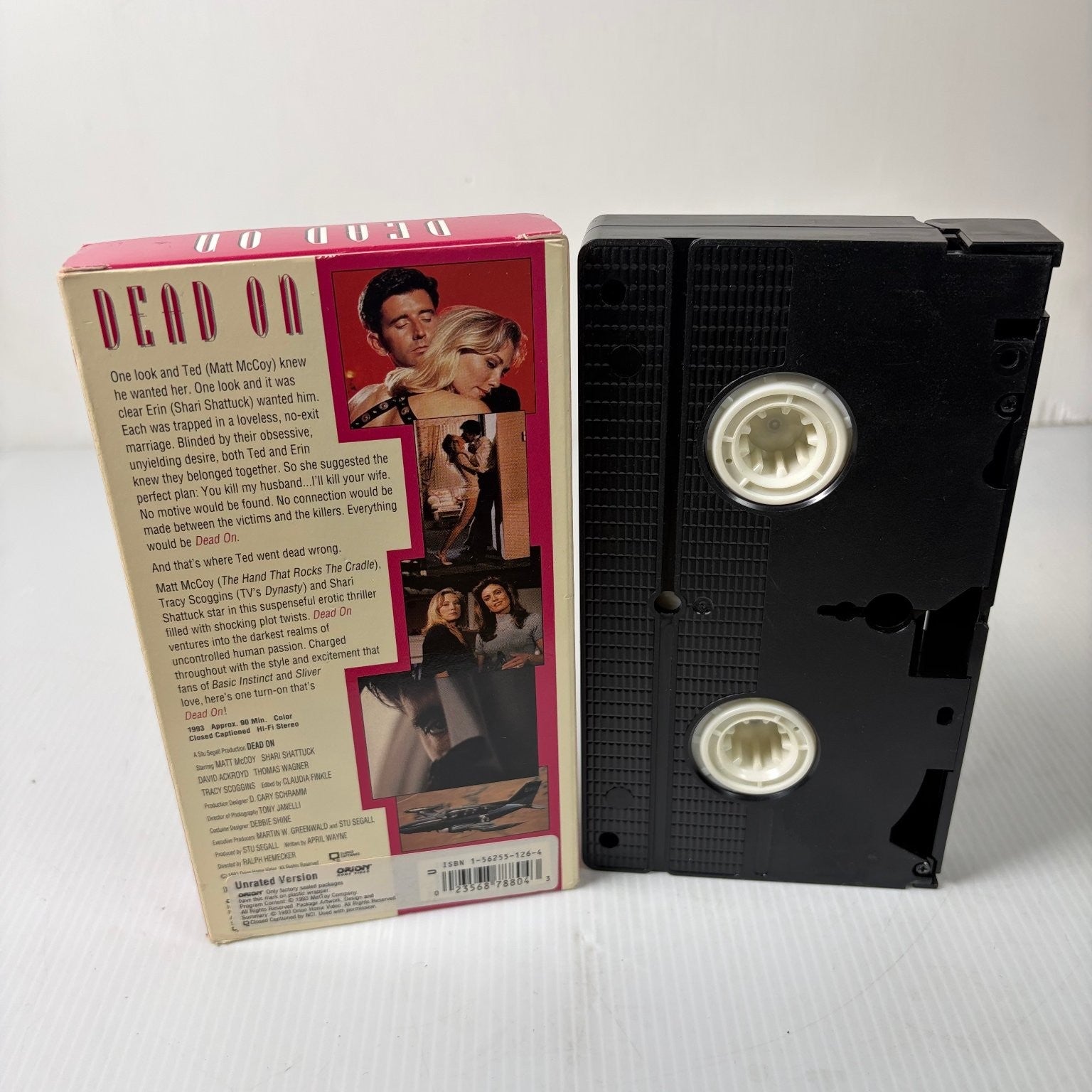Dead On VHS 1994 Mystery Thriller Unrated Version Orion Home Video