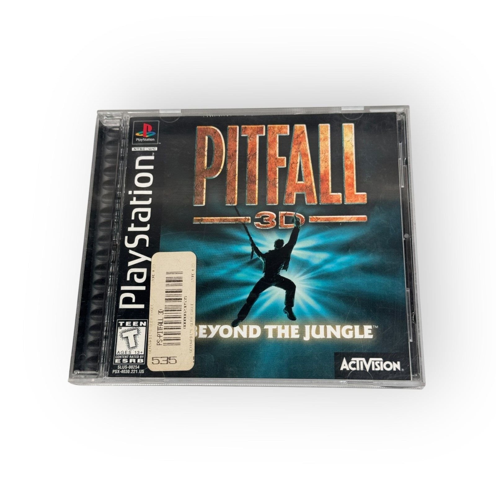 Pitfall 3D Beyond The Jungle Playstation 1 Complete CIB Black Label Activision