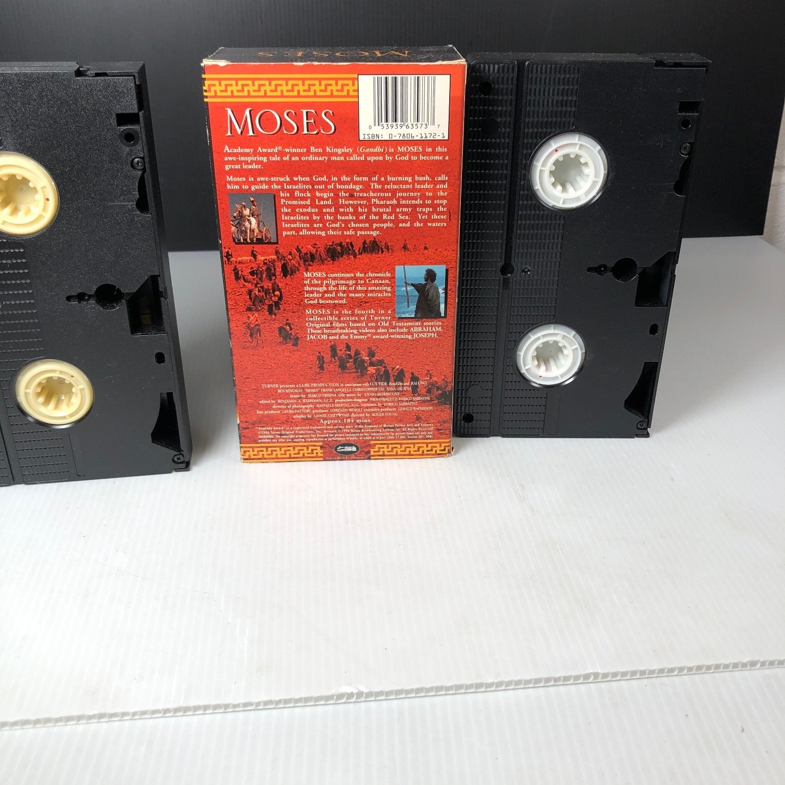 Moses VHS 1995 Drama The Bible Collection Ben Kingsley Turner
