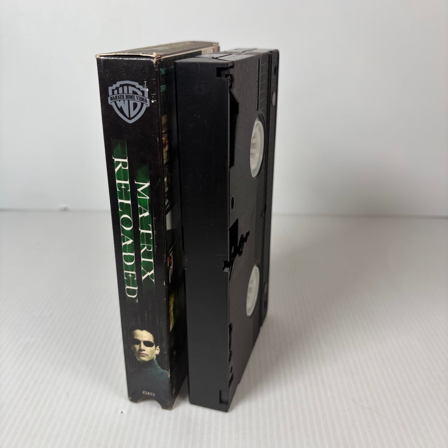 Matrix Reloaded VHS 2003 Sci-Fi Action Wachowskis Ex-Blockbuster Rental
