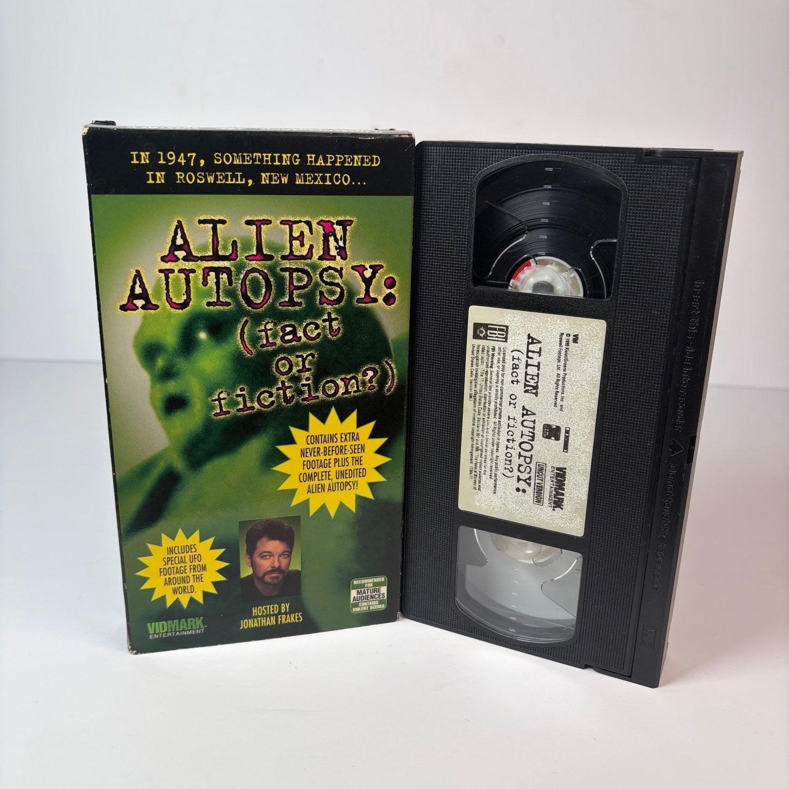 Alien Autopsy (Fact or Fiction?) VHS 1997 Documentary Vidmark Frakes