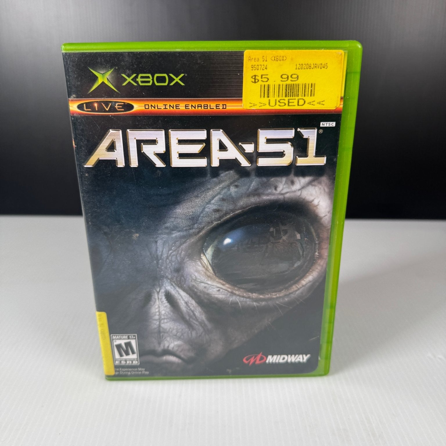 Area 51 Xbox Video Game Online Enabled Multiplayer Complete in Box CIB