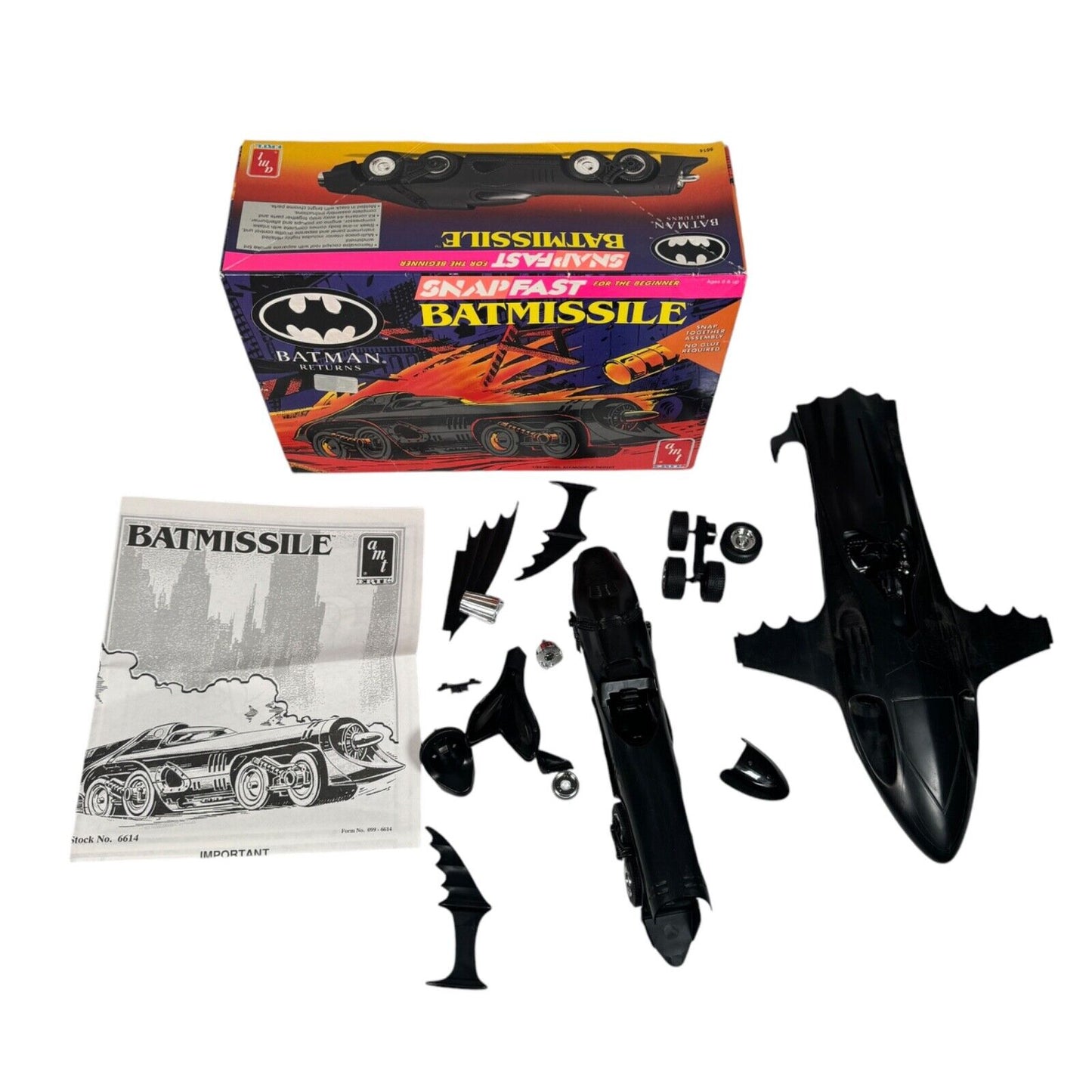 AMT Ertl SnapFast #6614 1/25 Batmissile Batman Returns Plastic Model Kit