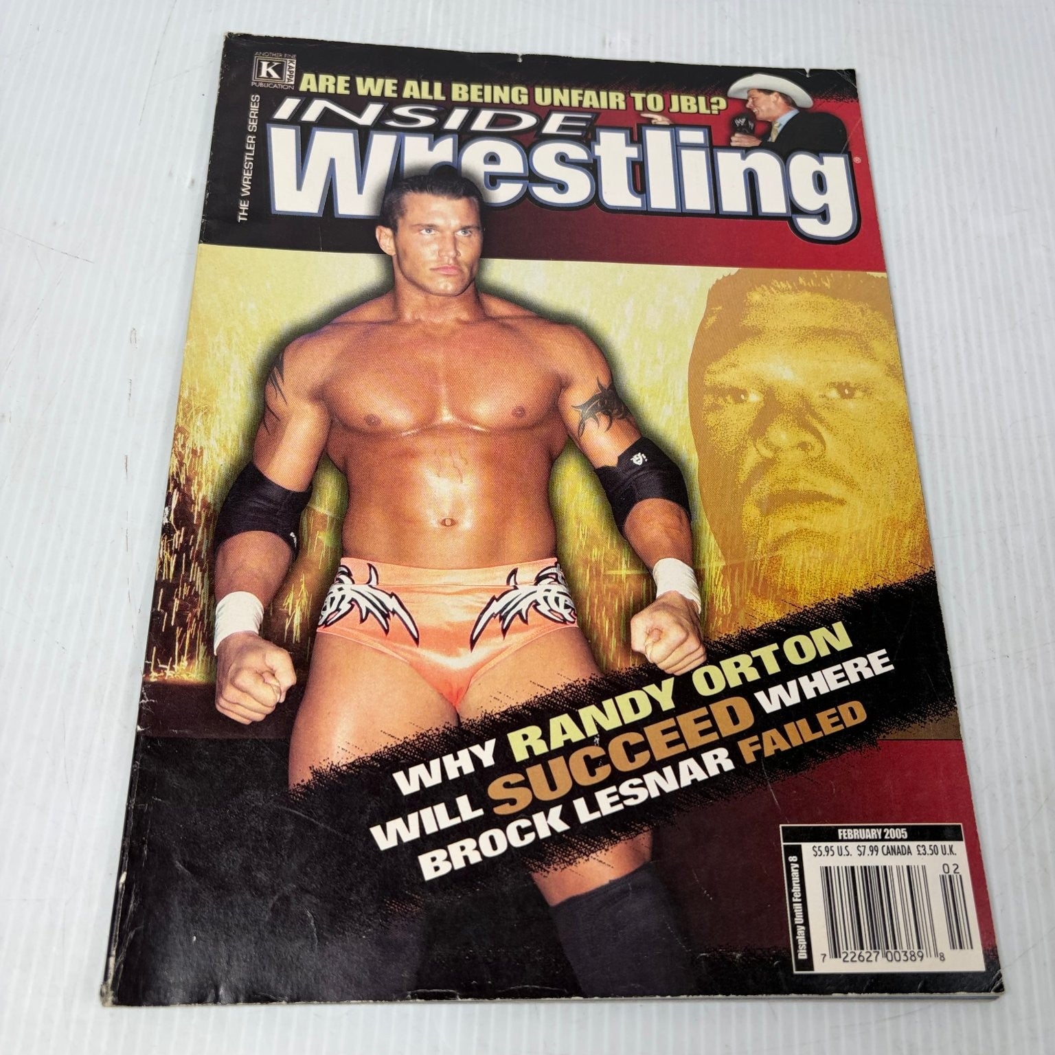 Inside Wrestling Magazine February 2005 Randy Orton Brock Lesnar WWE