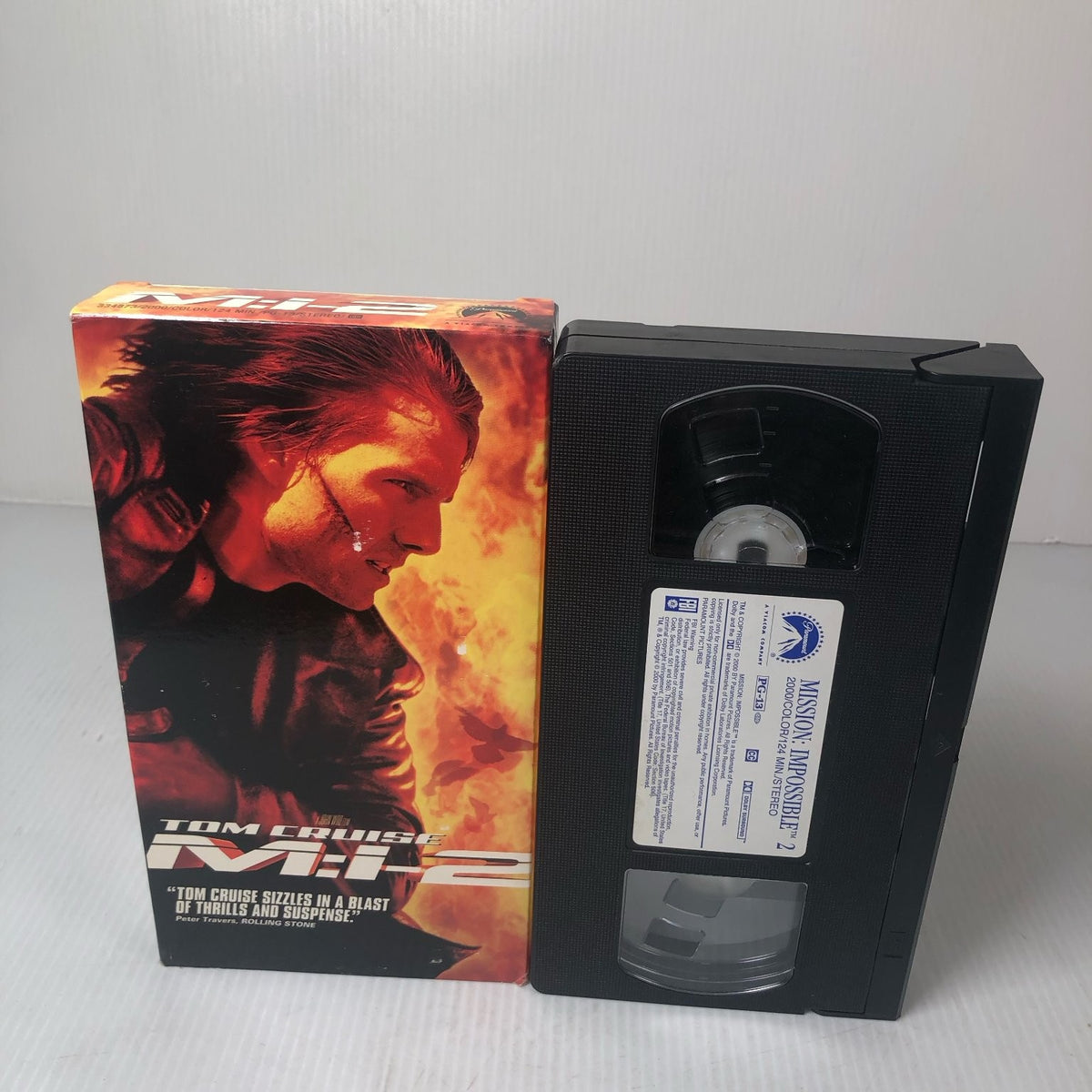 Mission Impossible 2 VHS 2000 Action Thriller John Woo Tom Cruise Paramount