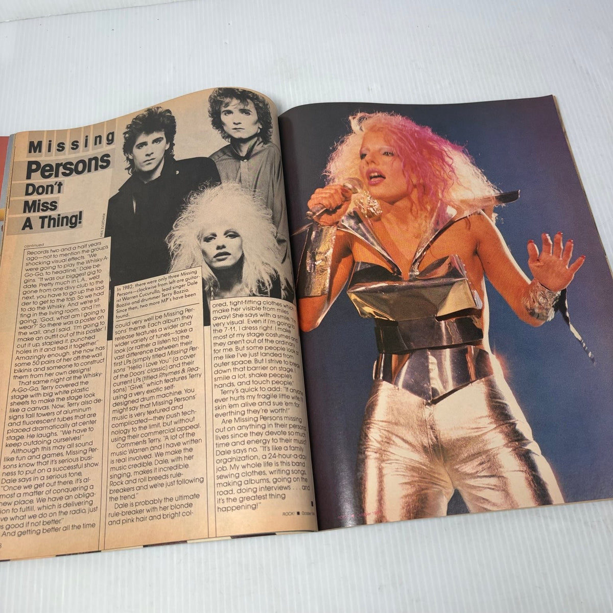 Rock & Metal Magazine April 1985 Duran Duran John Taylor Music Van Halen