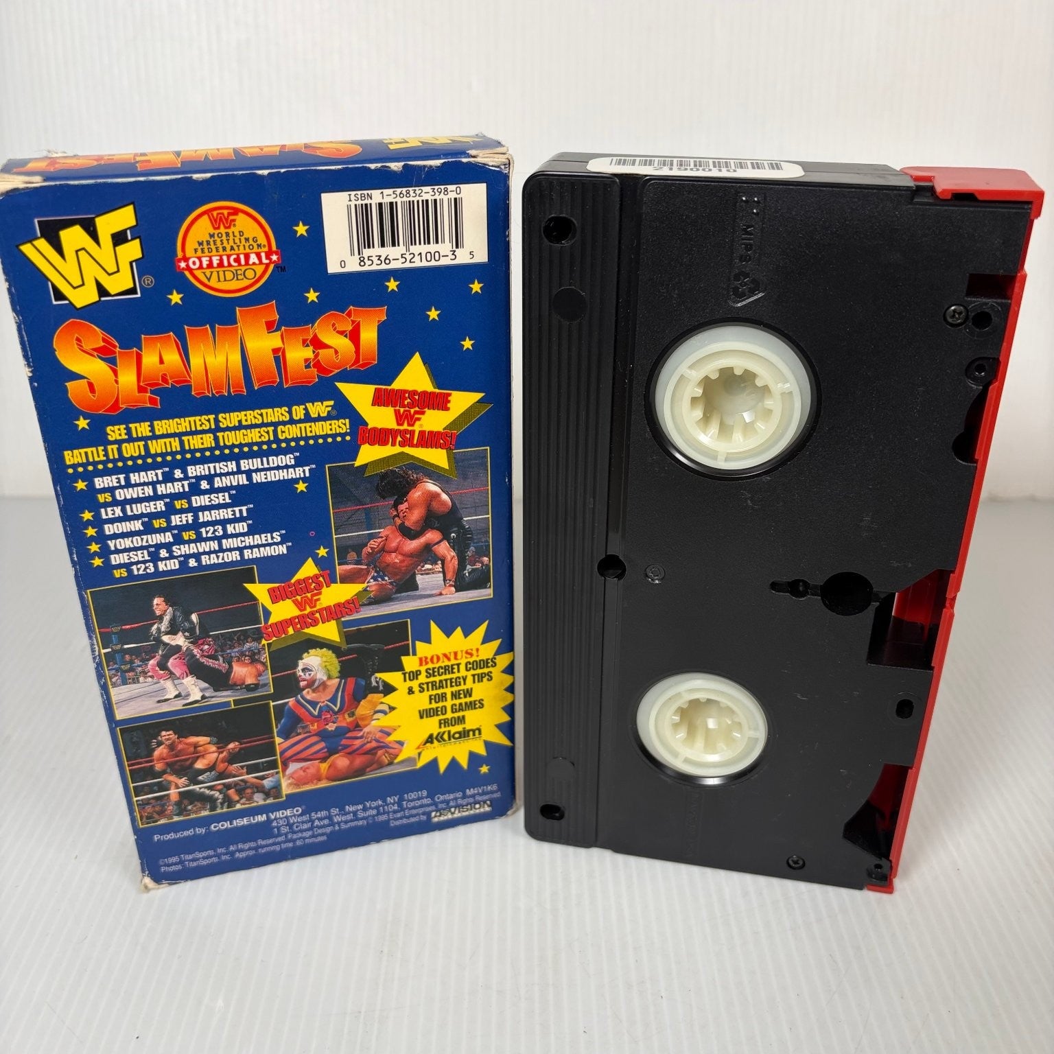 WWF Slamfest VHS 1995 Wrestling Coliseum Video Bonus Tips