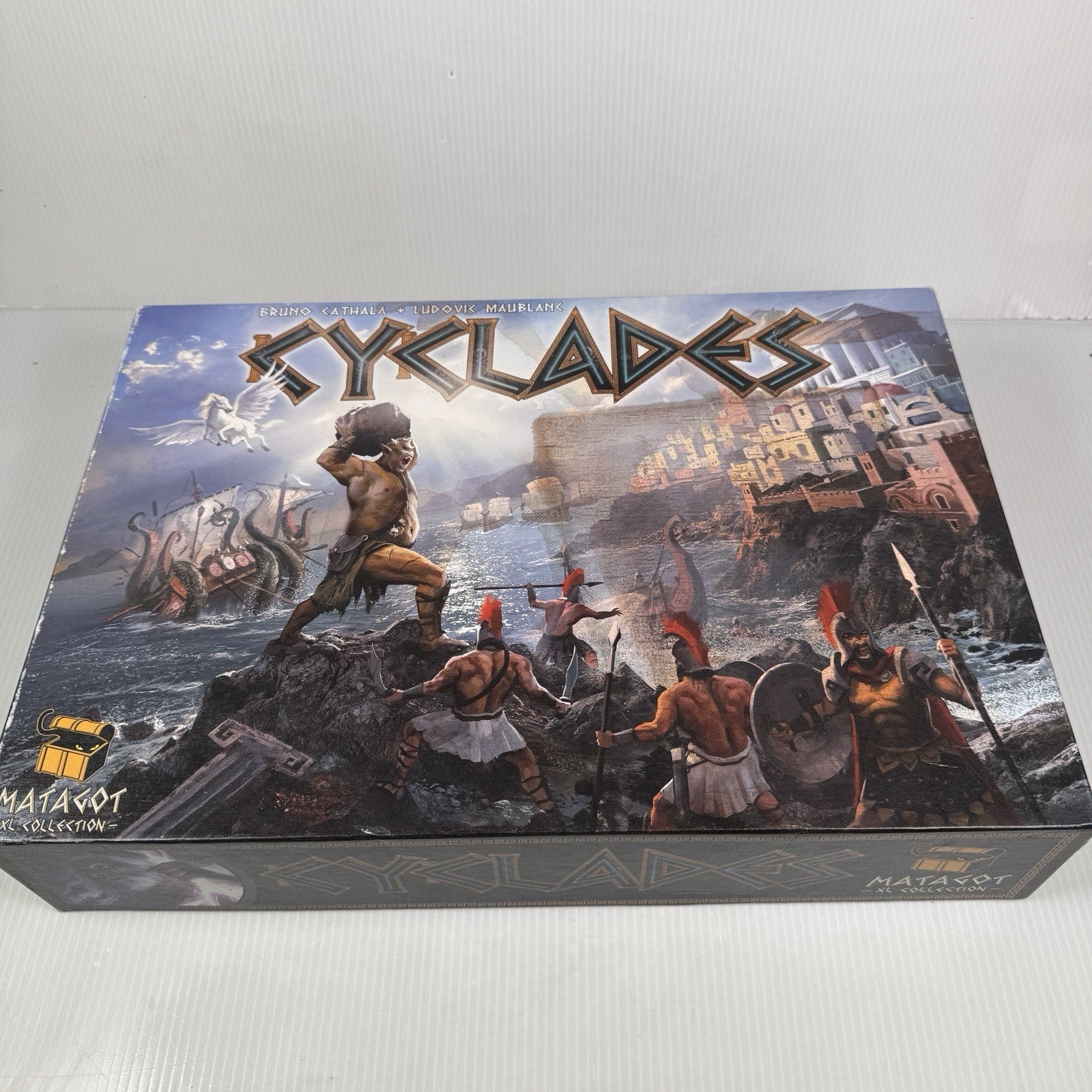 Cyclades Board Game Base w/ Titans Expansion Matagot XL 2009 Complete