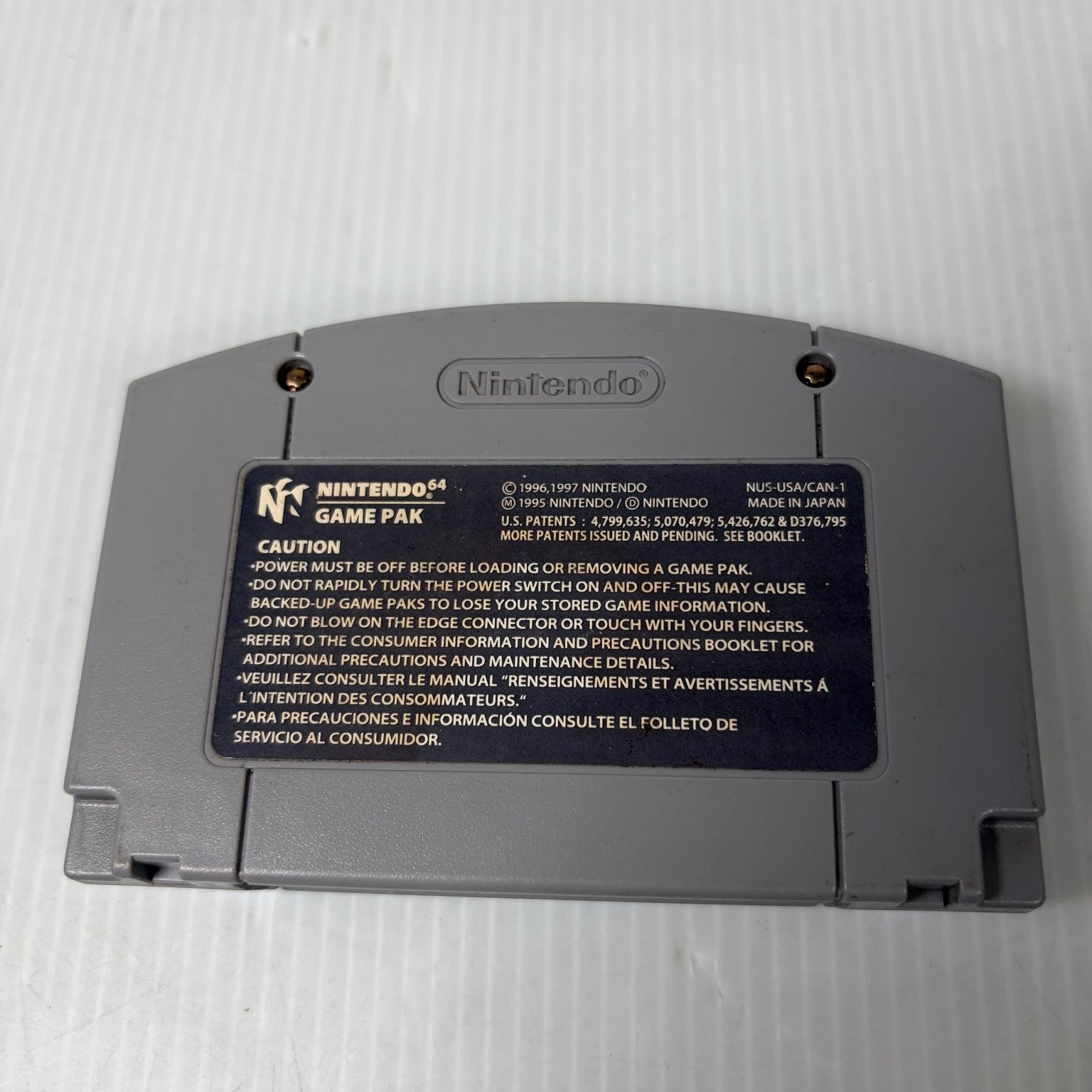 Resident Evil 2 Nintendo 64 Video Game N64 Survival Horror Authentic Cartridge